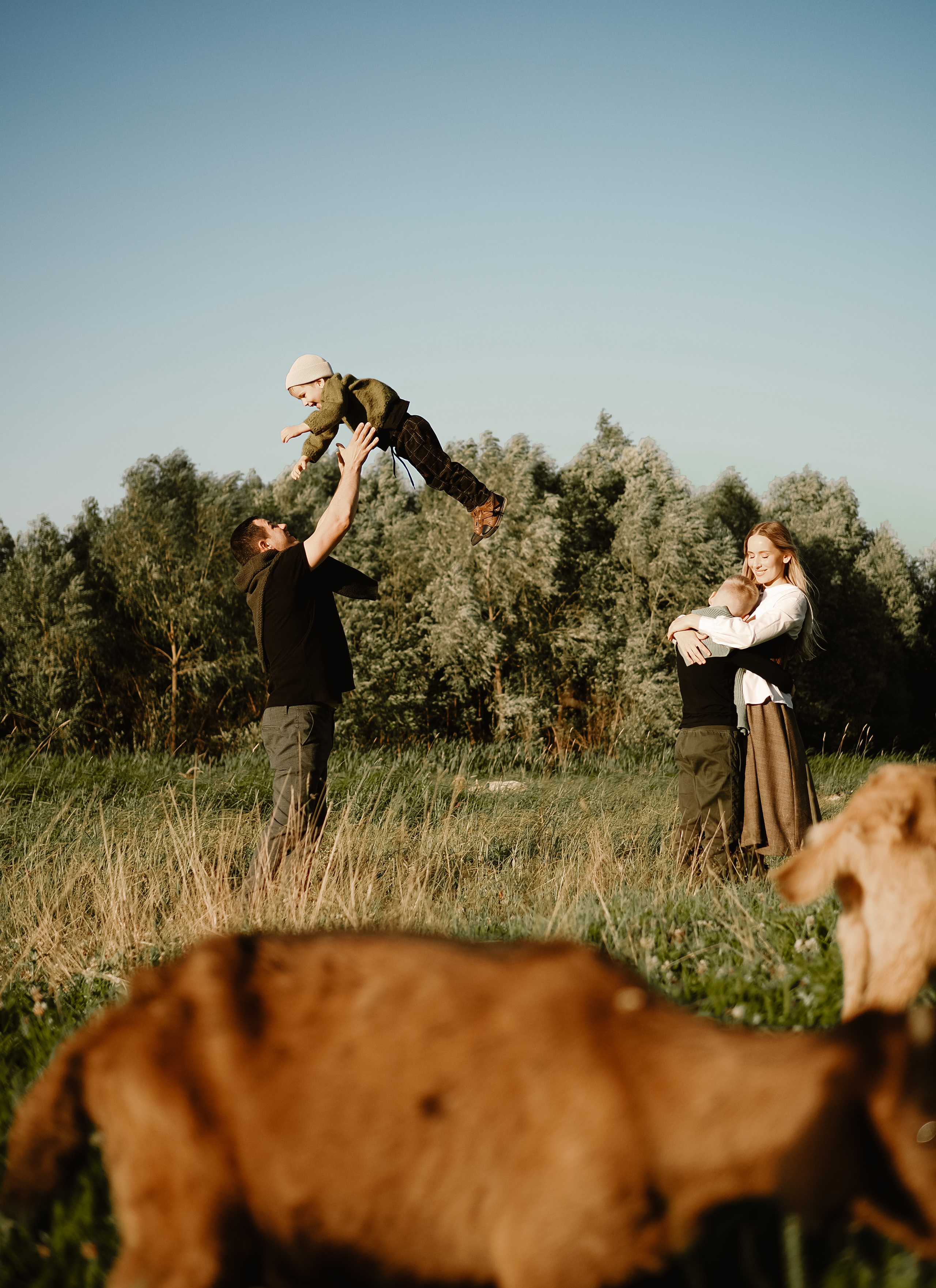 Холмы на закате. Фотограф Рязань. Семейный Свадебный фотограф