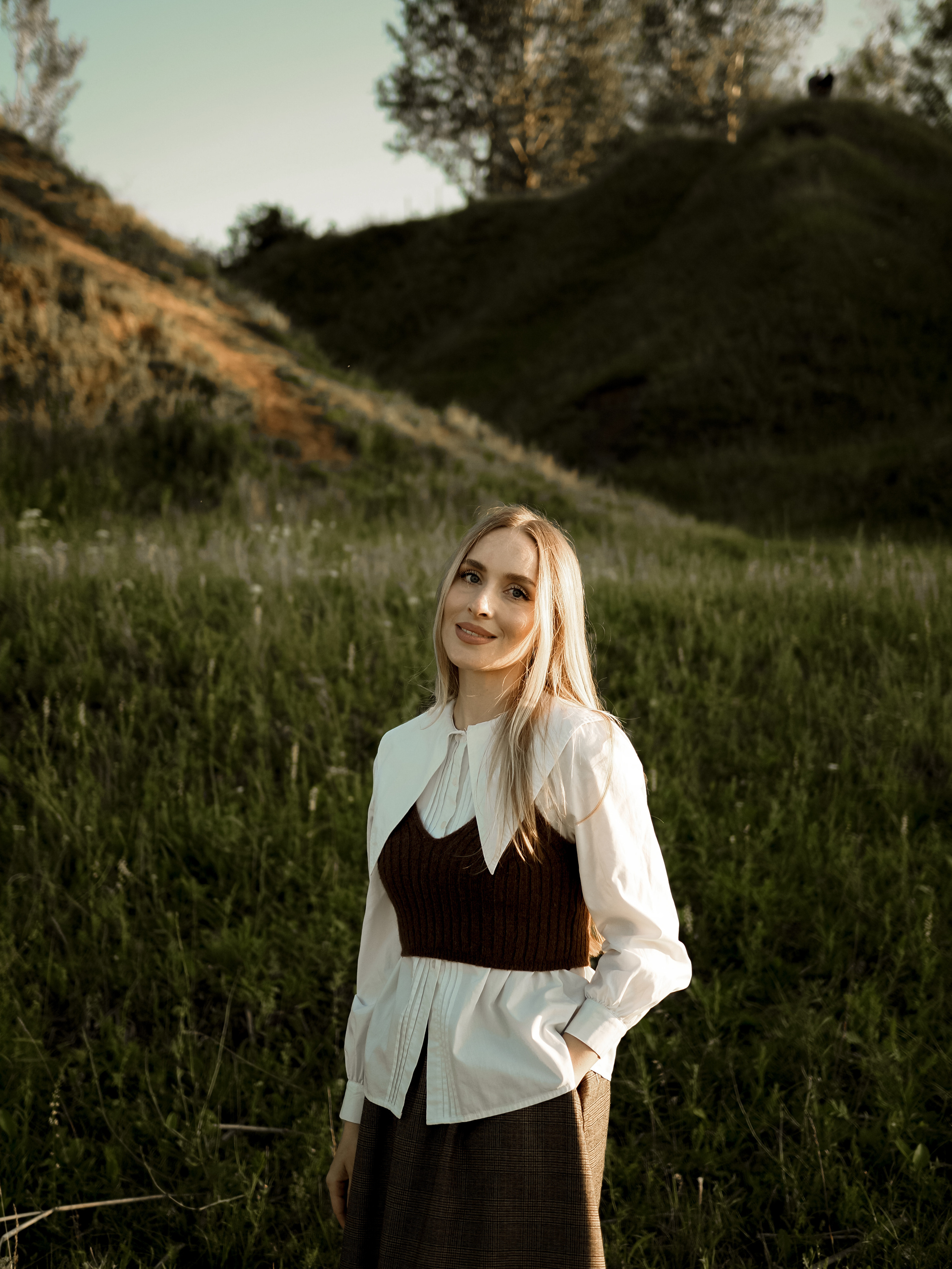 Холмы на закате. Фотограф Рязань. Семейный Свадебный фотограф