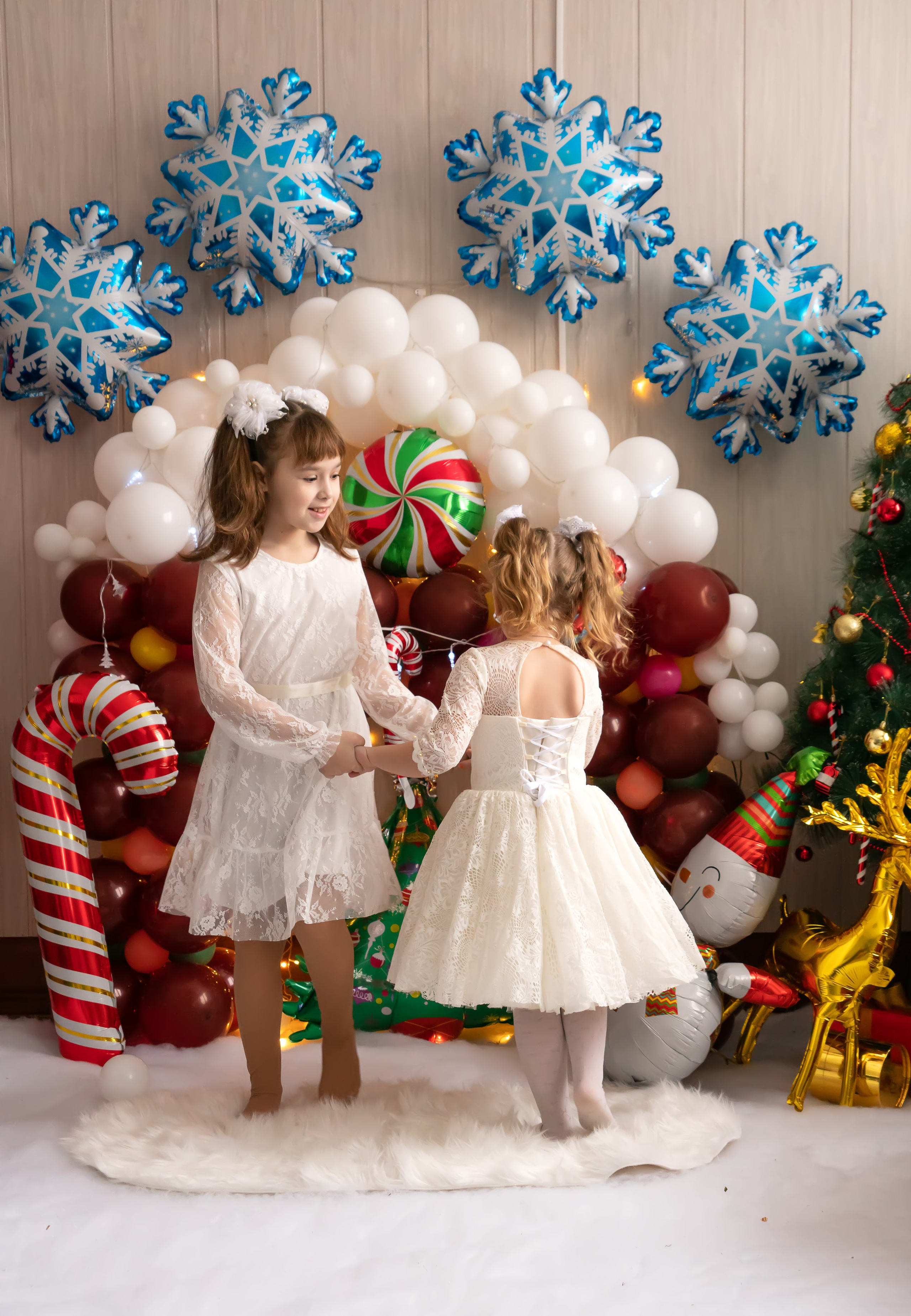 Новый год: Юлия и дочки. Семейный и детский фотограф Тула Ясногорск Тульская область Надежда Кукушкина