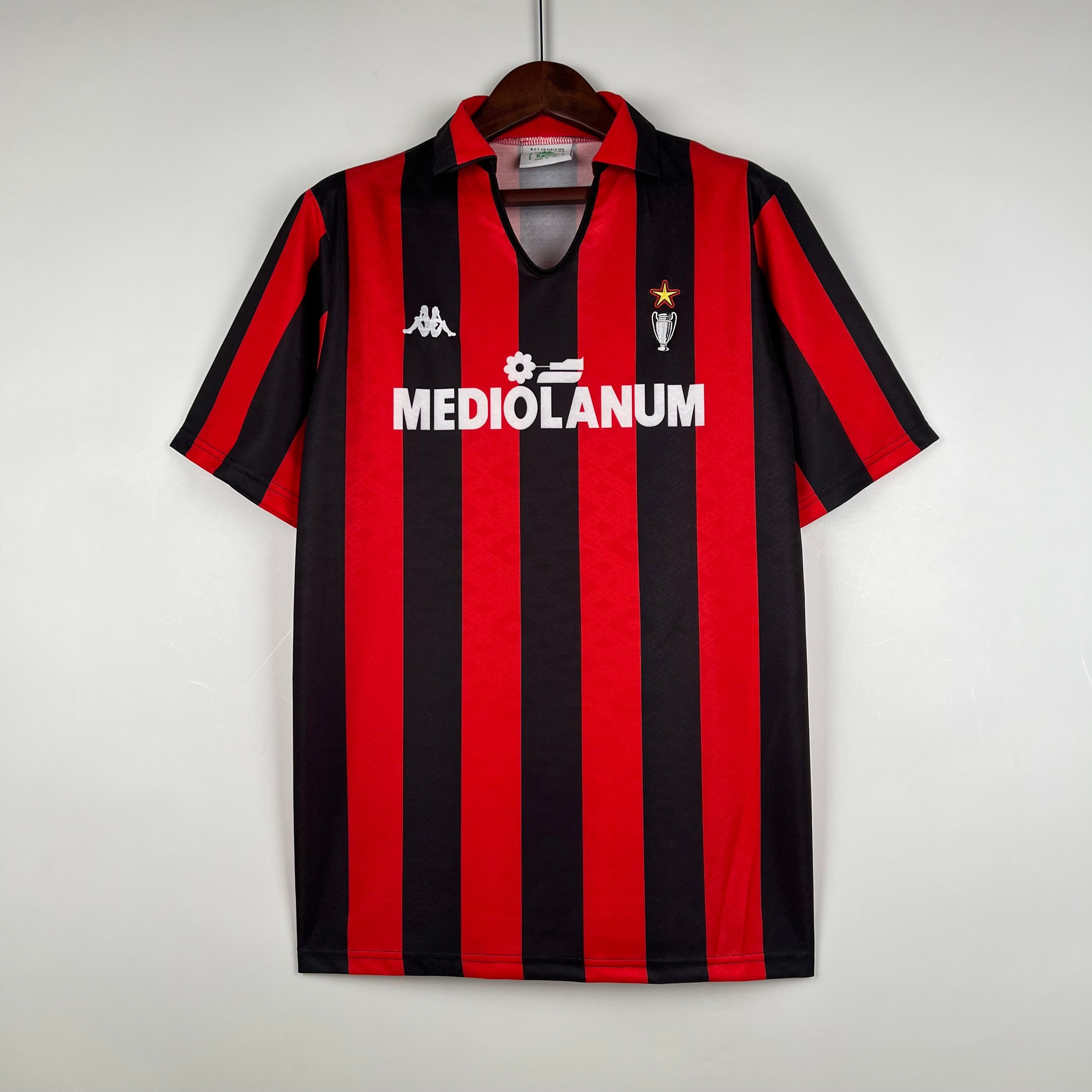 Домашняя ретро футболка Milan 1989-1990. Футбольный магазин — ssw_magazin
