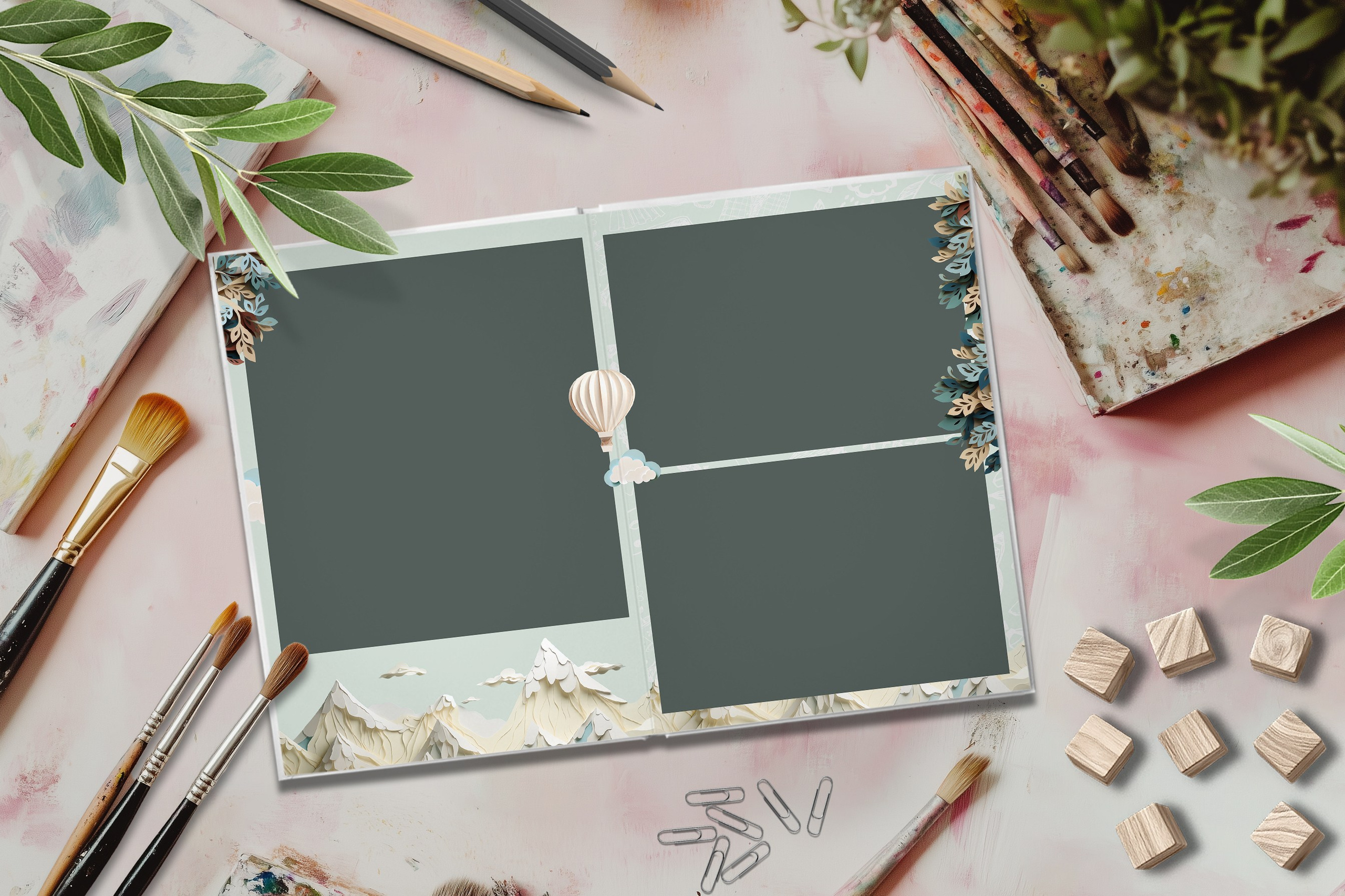 Дизайн «Бумажный корабль». Шаблоны и дизайны выпускных альбомов и фотокниг