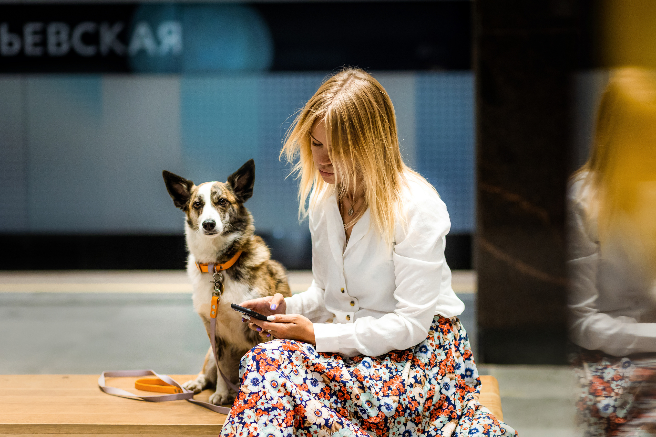 Фотосессия с Дашей и Тори в московском метро