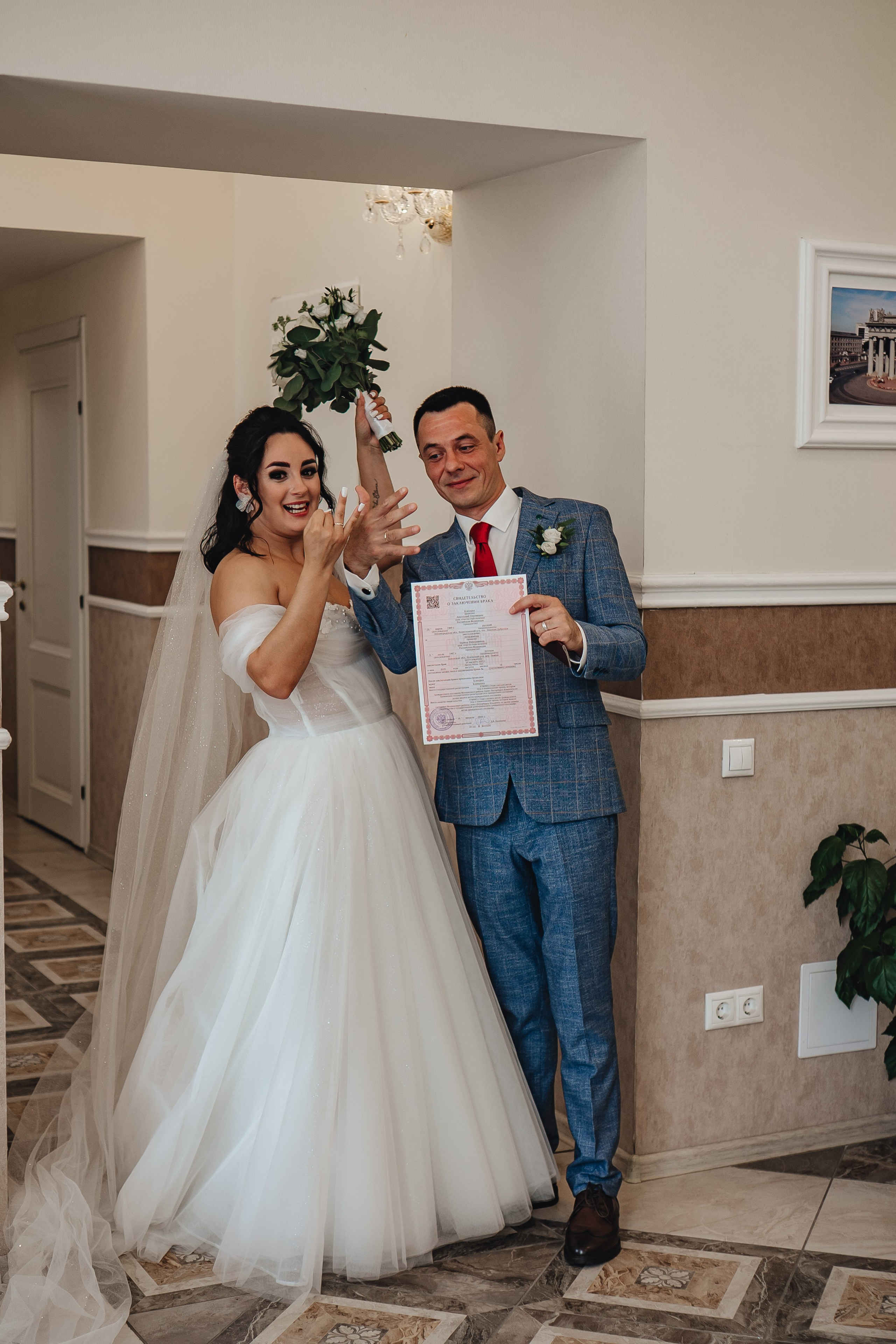 СВАДЕБНАЯ СЬЕМКА В ЗАГСЕ НА МОСКОВСКОМ ПРОСПЕКТЕ. Профессиональный фотограф, Санкт-Петербург — Виктория Богомолова