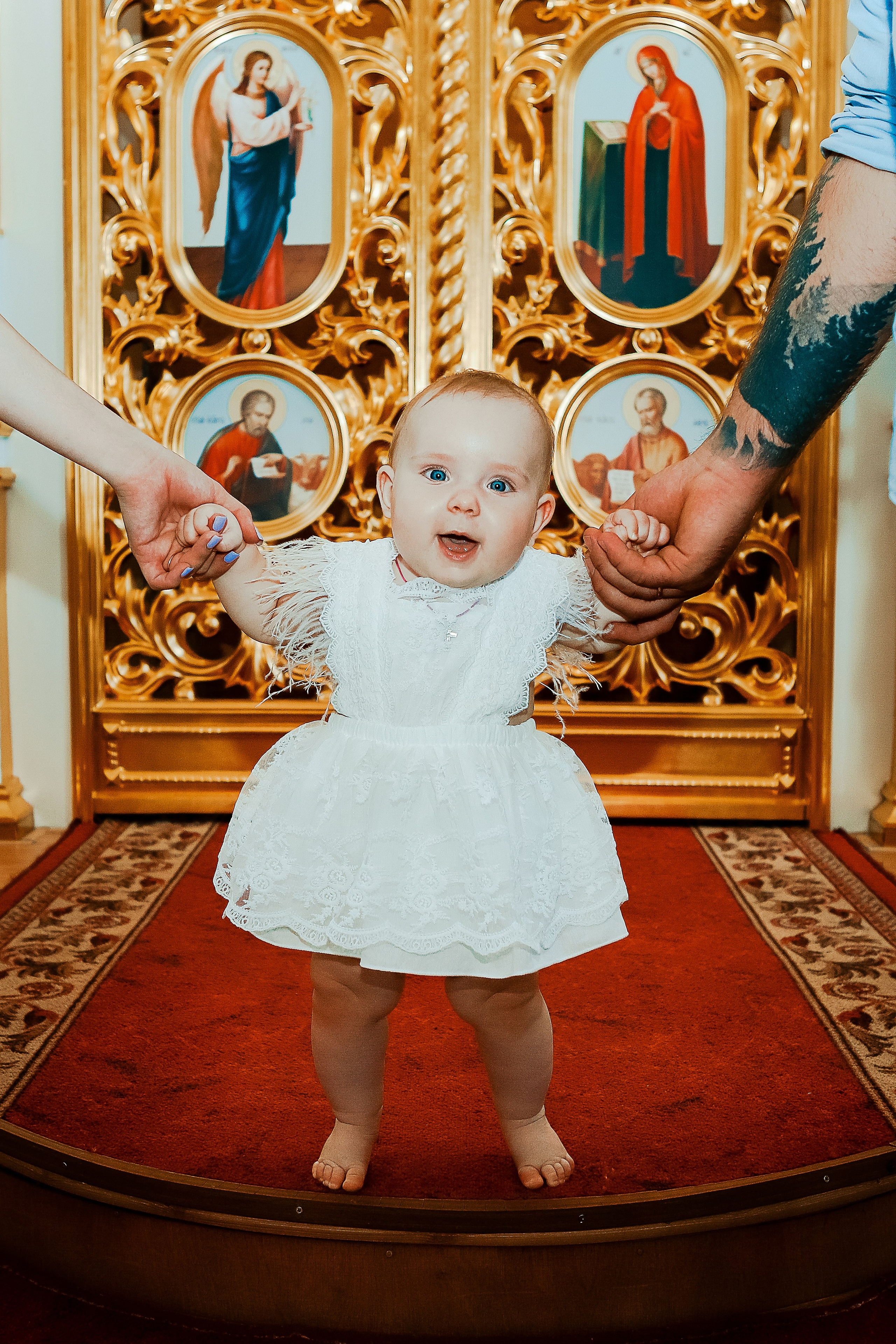 Таинство Крещения Отца и Дочери. Свадебный фотограф Евгения Фролова г. Каменск-Шахтинский, Донецк, Ростов