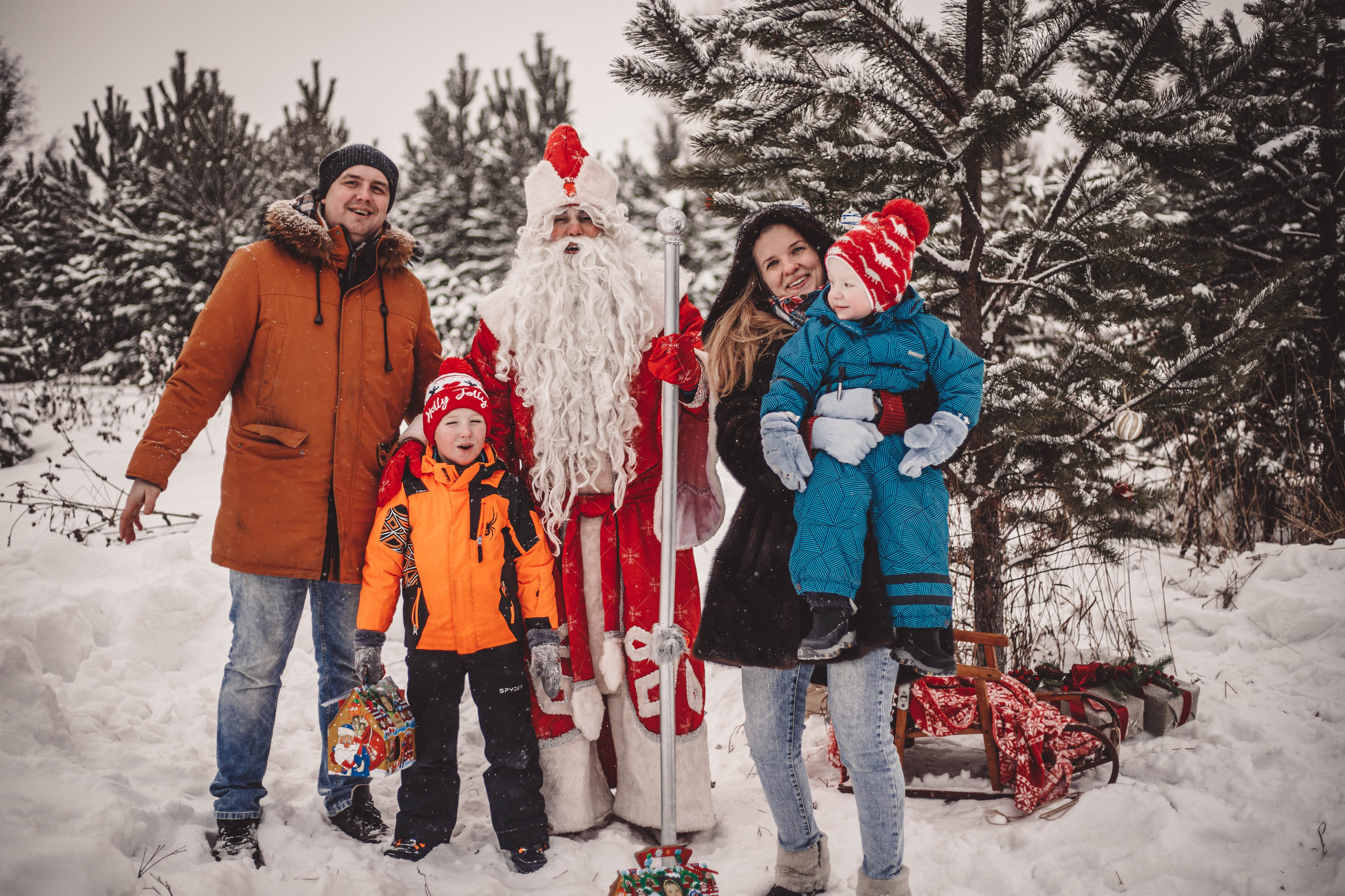 Фотопроект - Волшебная встреча с Дедом Морозом. Семейный и женский фотограф Кемерово Мария Степ