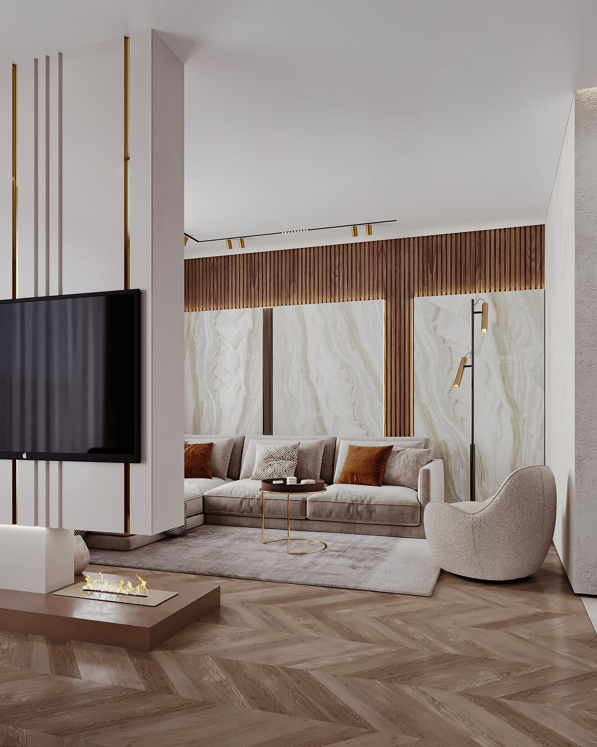 ЖК Хендлайнер 103 м². 3Д-Визуализация Наталья Макогонова