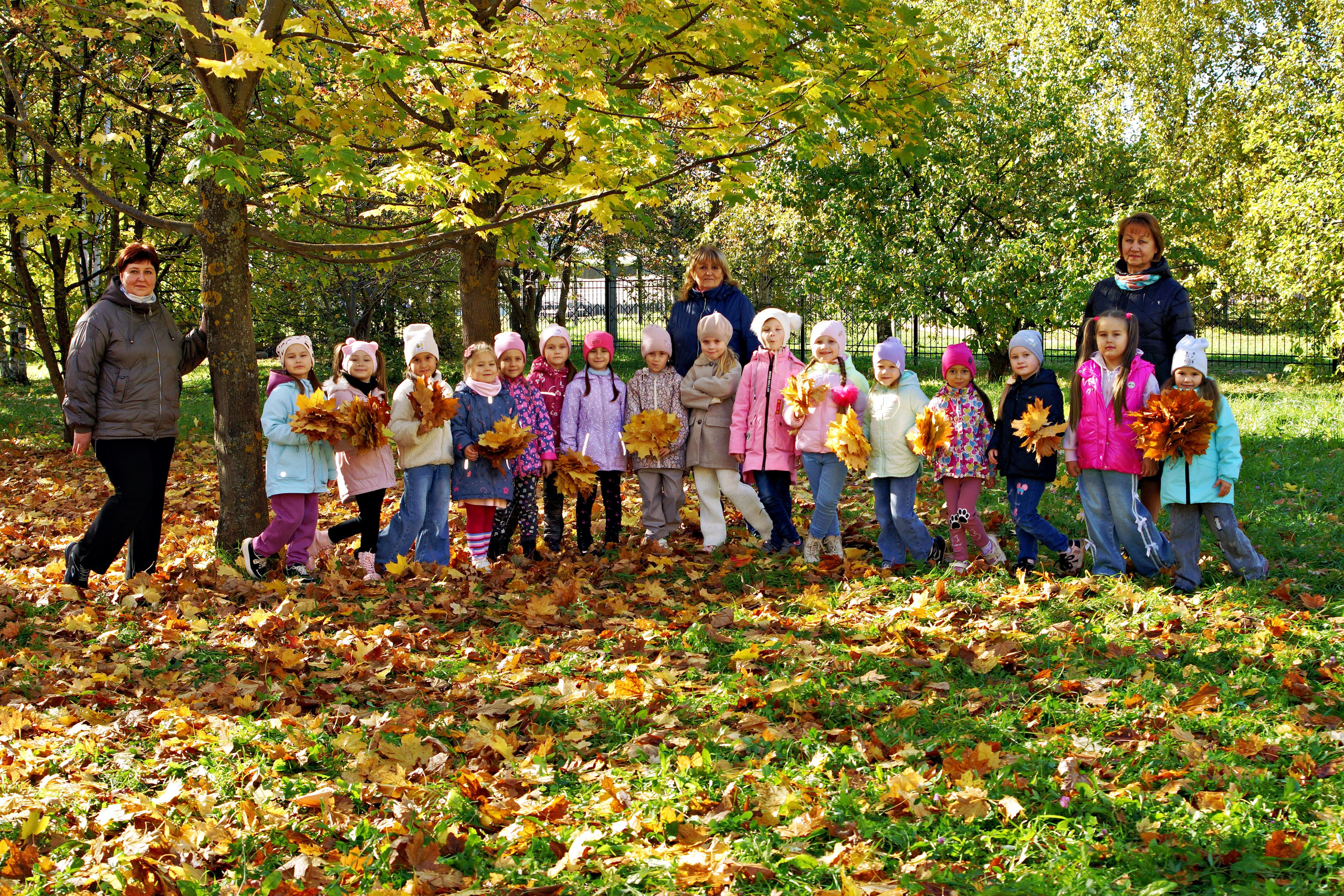 Осенняя фотосессия в детском саду г. Йошкар-Ола