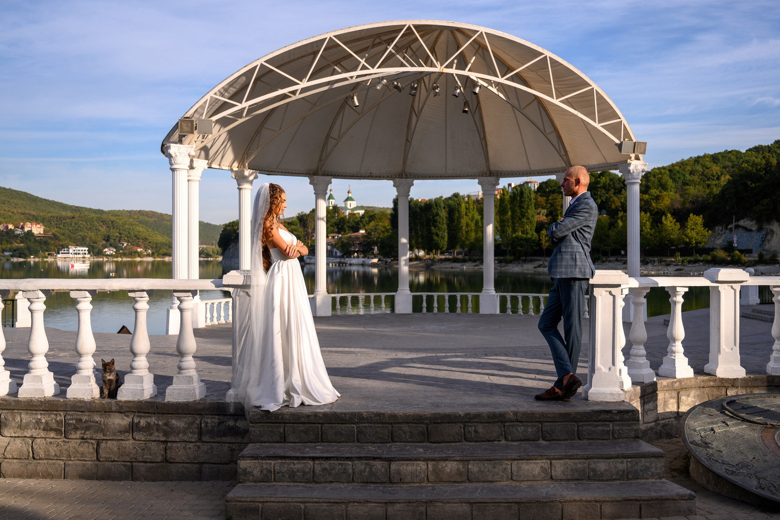 Свадебная фотосесия в Абрау-Дюрсо. Свадебный и семейный фотограф в Краснодаре Владимир Курашев
