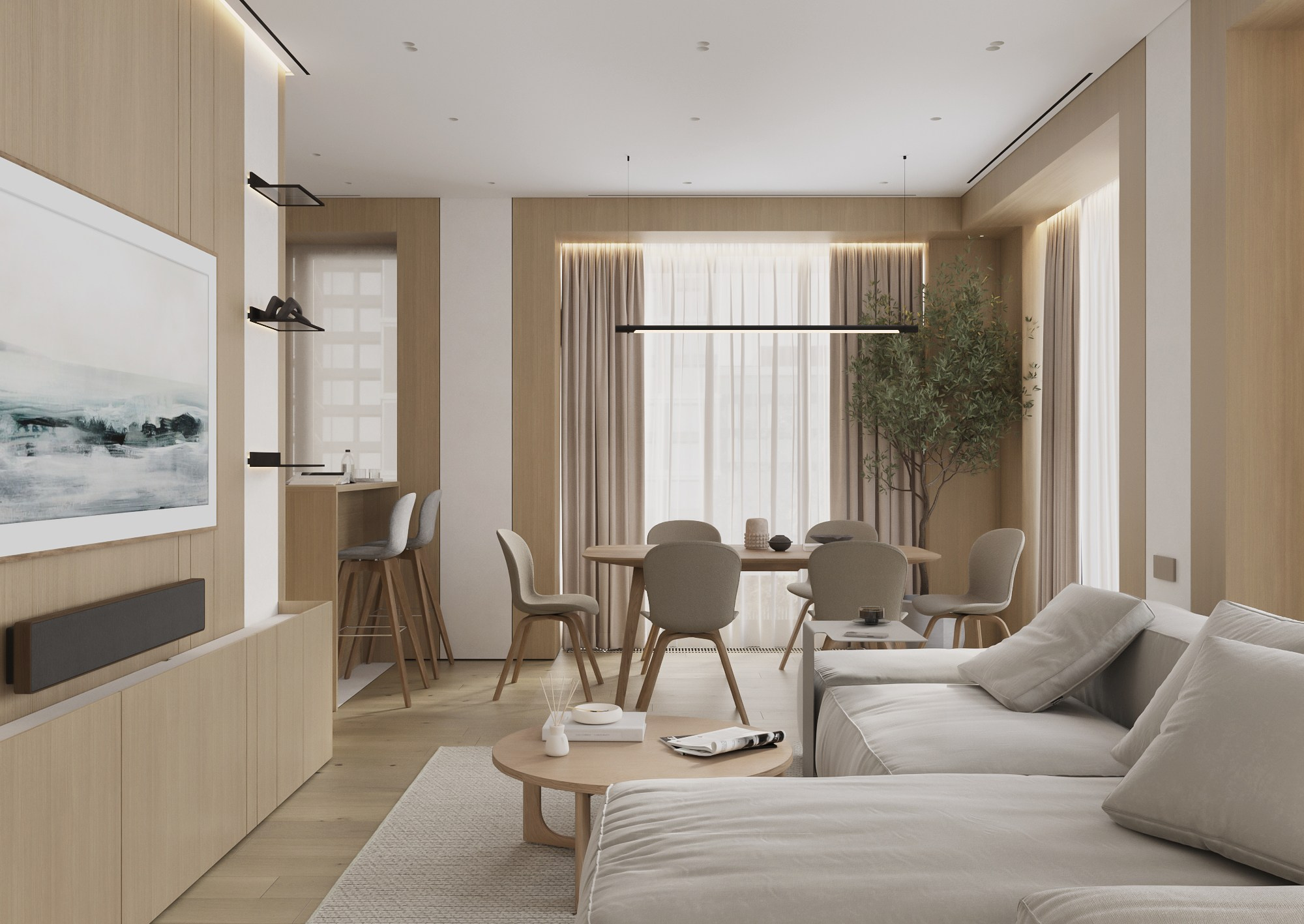 Визуализация квартиры в Prime Park. 3D визуализатор интерьеров Ксения Жарко