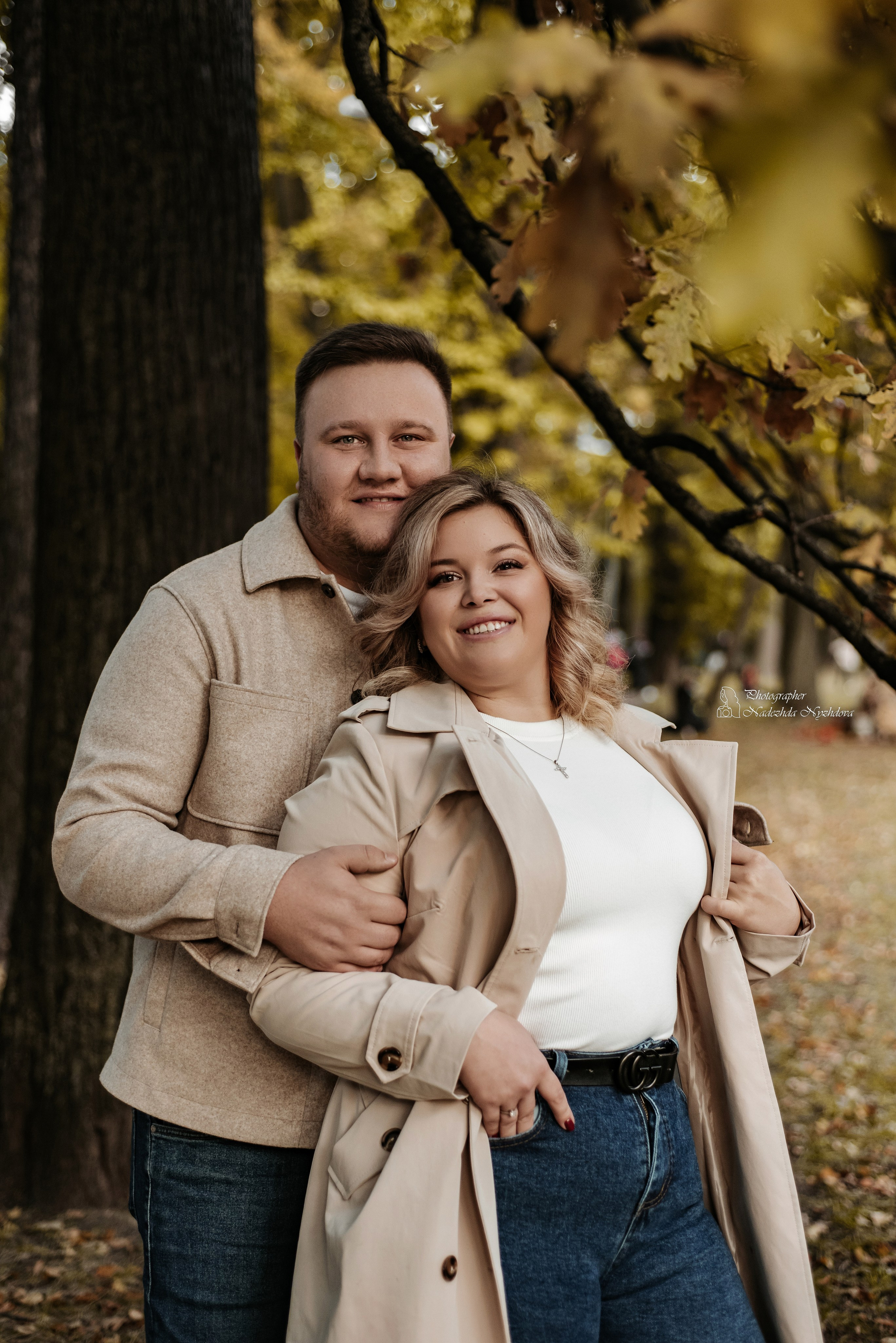 Осенняя прогулка с Каролиной, Владиславом и Асти ♡. Свадебный фотограф в Санкт-Петербурге Надежда Нуждова