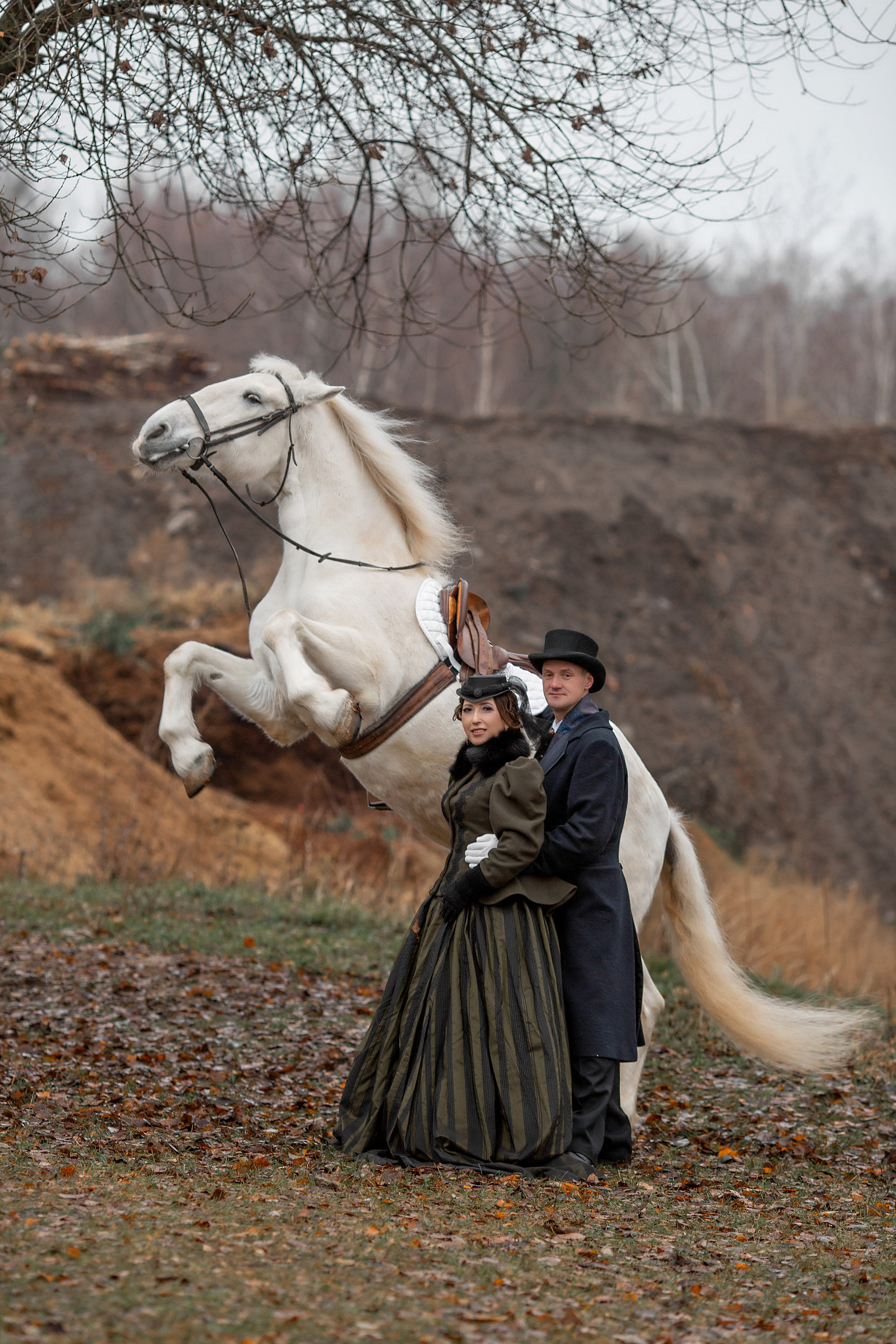 Оксана и Михаил. Фотосессия с лошадьми в Нижнем Новгороде