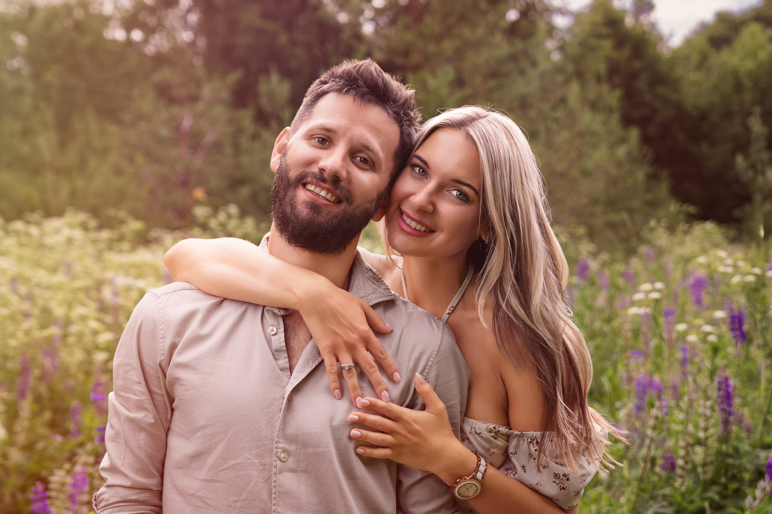 Семейная фотосессия на цветочной поляне. Трубинова Екатерина | Семейный фотограф | Москва