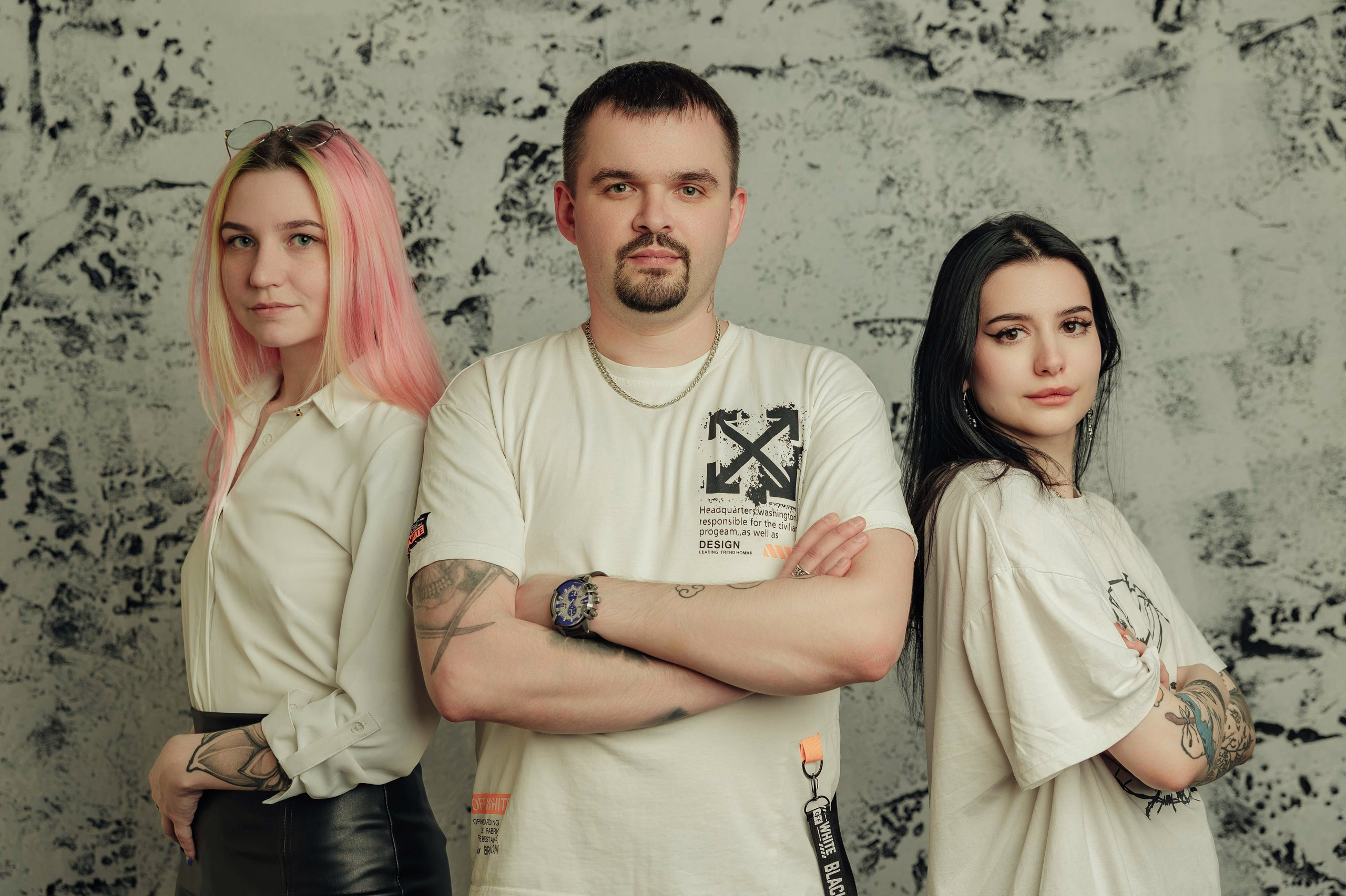 Коллективная фотосессия для мастеров тату-салона «Бить-Колотить». Алексей Шаров — свадебный и репортажный фотограф в Нижнем Новгороде