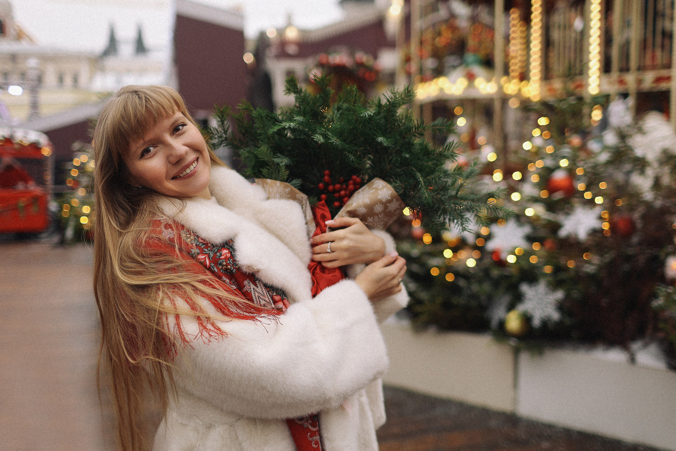 Новогодняя фотосессия на Гум Ярмарке. Фотограф Владимир Москва