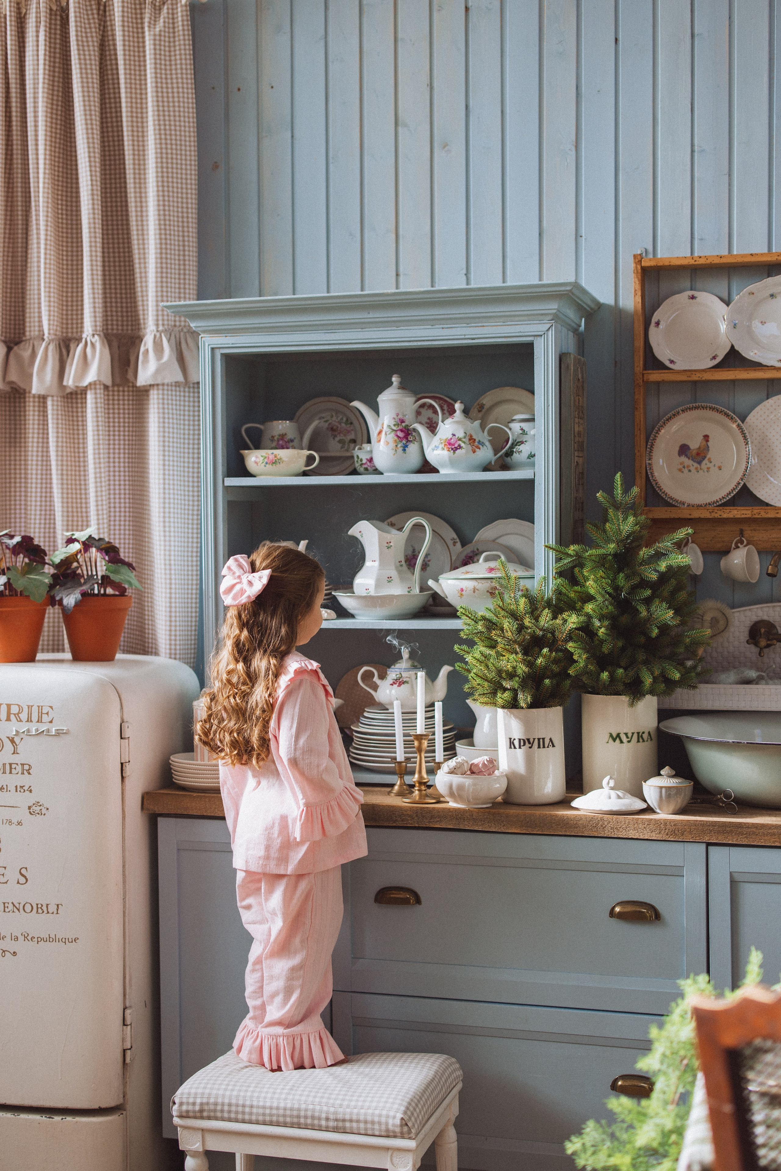 Новогодняя фотосессия в стиле Винтаж. Семейный и детский фотограф в Краснодаре Анна Трашкова