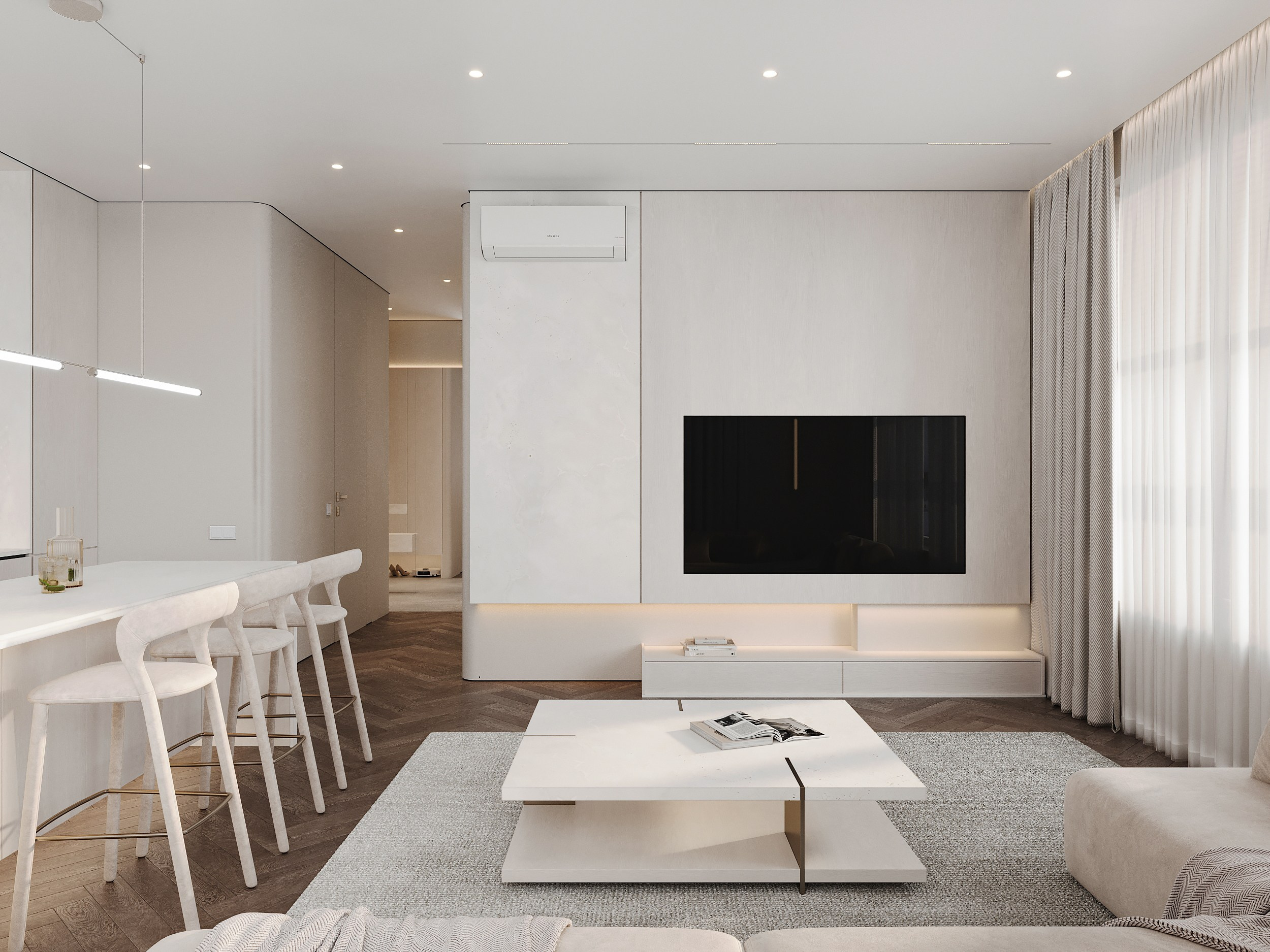 ЖК «Аль-Фараби 27», 73 м². Room Design Studio