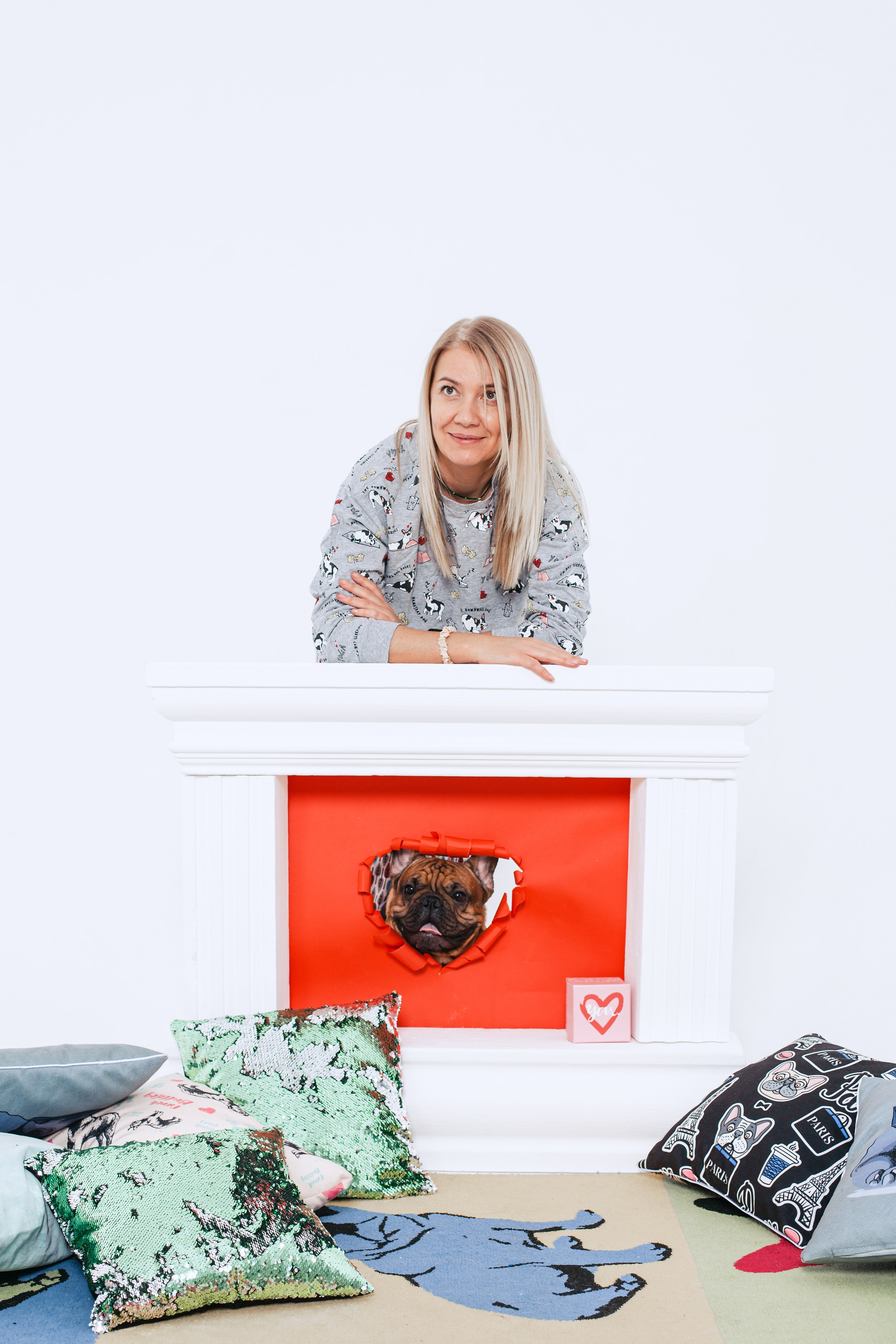 Пижамная вечеринка французских бульдогов и их хозяев. Фотограф-анималист Татьяна Степанова