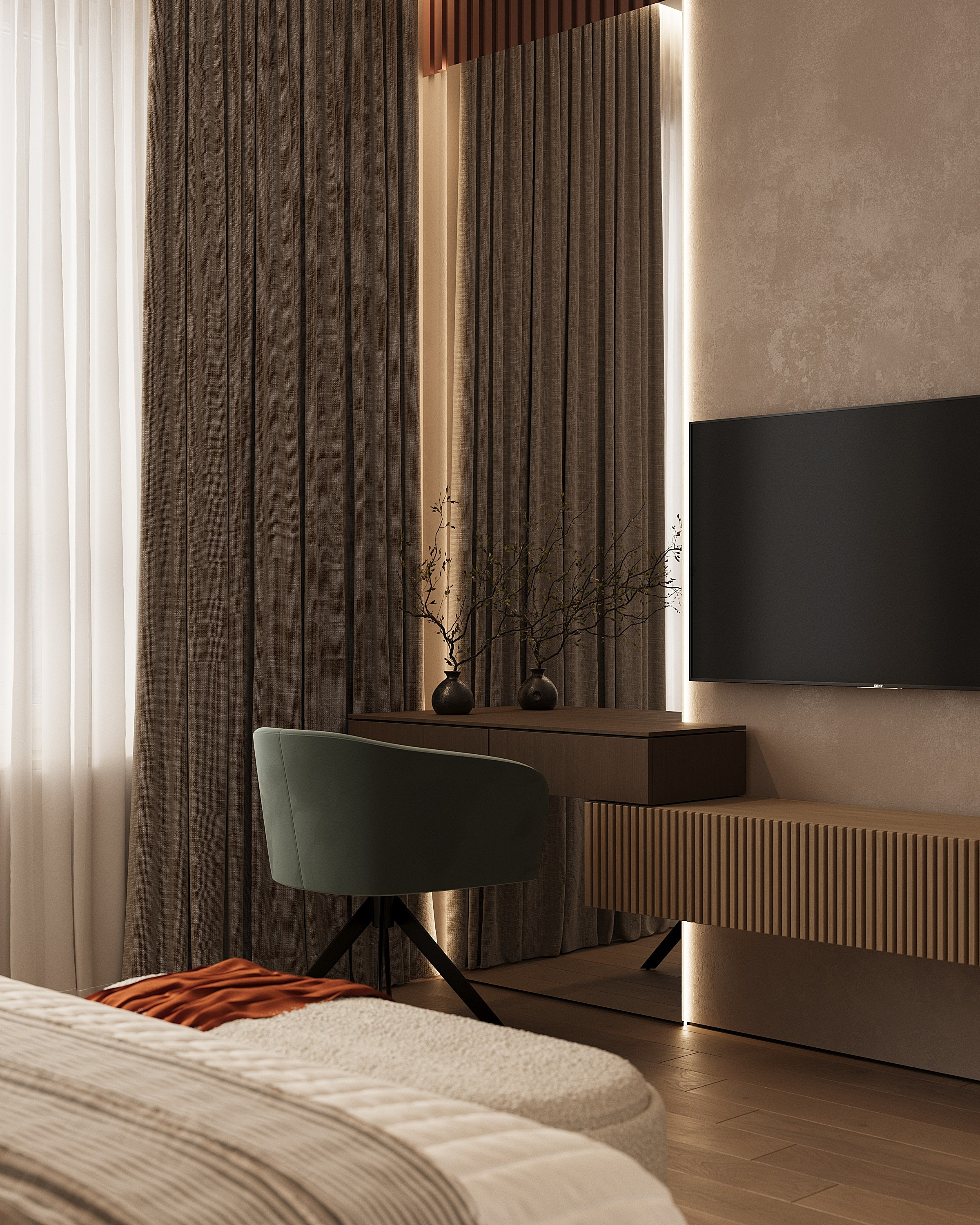 ЖК Символ 62 кв.м, г. Санкт-Петербург. 3d визуализатор Анастасия Науменко