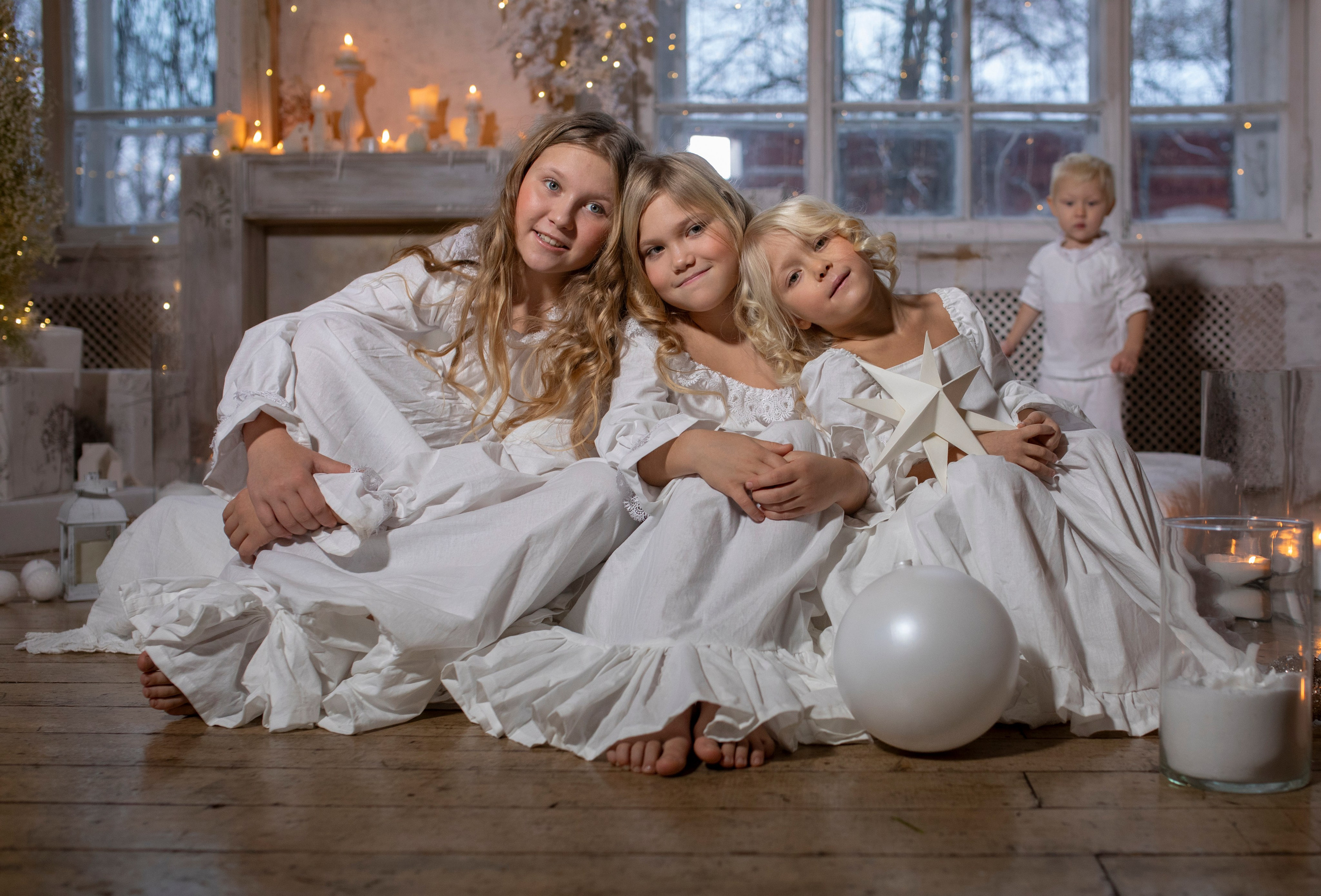 Новогодняя фотосессия Анны с детьми. Арт- фотограф Москва