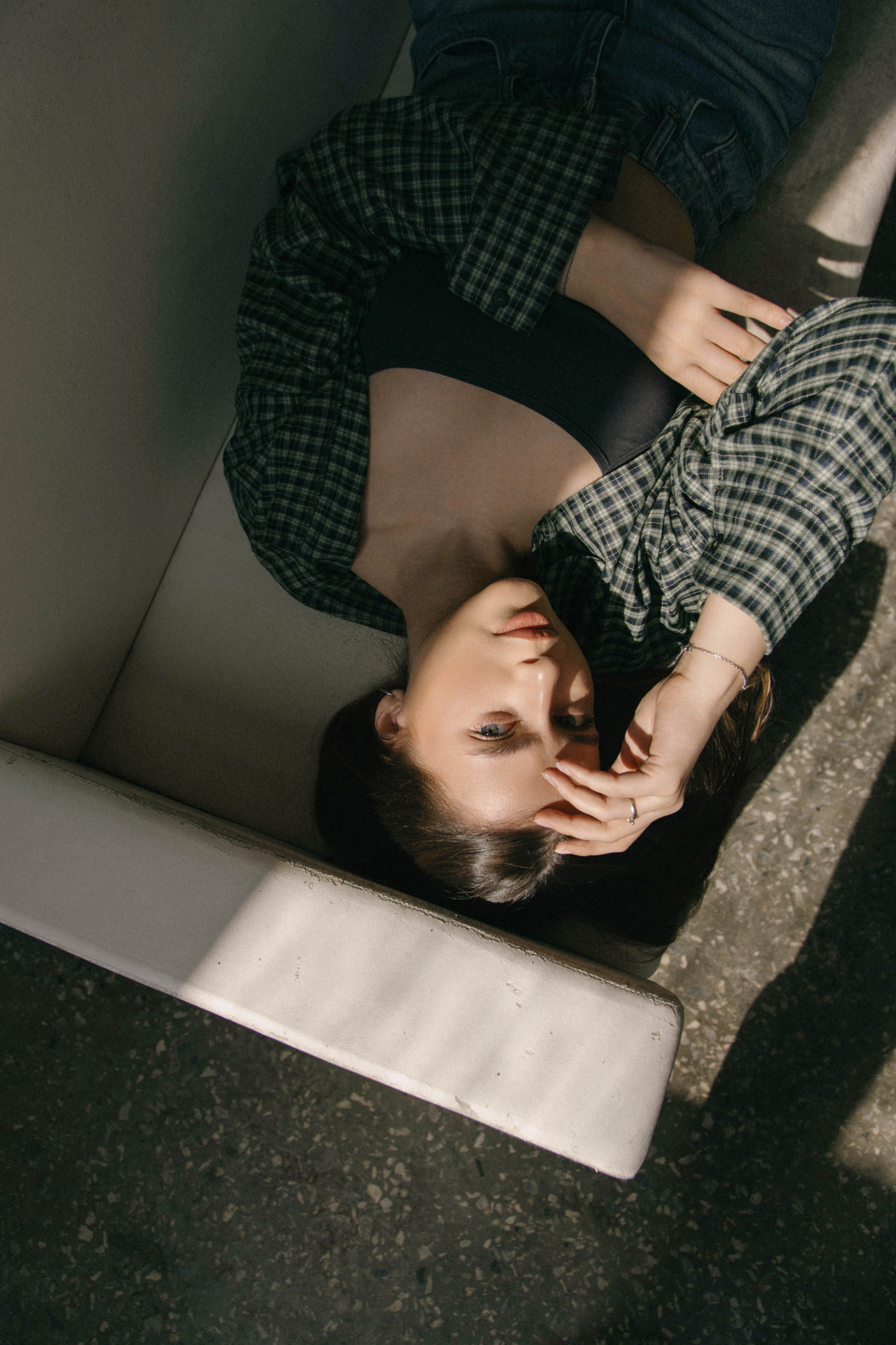 Ксюша. Минимализм, портреты в студии. Фотограф Ксения Третьякова, Санкт-Петербург