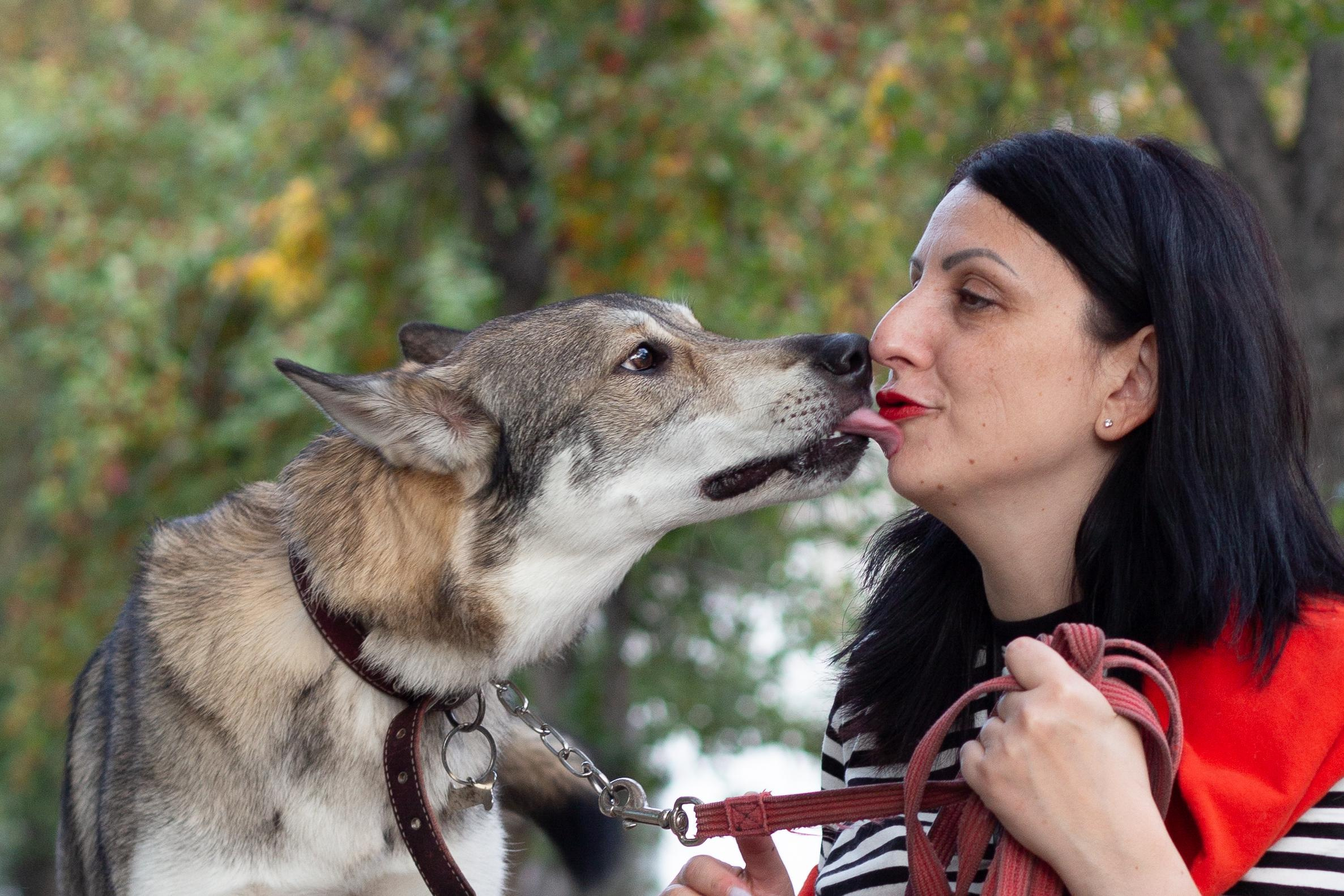 Фотопрогулка. Юлия и собака Сима. Фотограф в Екатеринбурге Пойгина Елена
