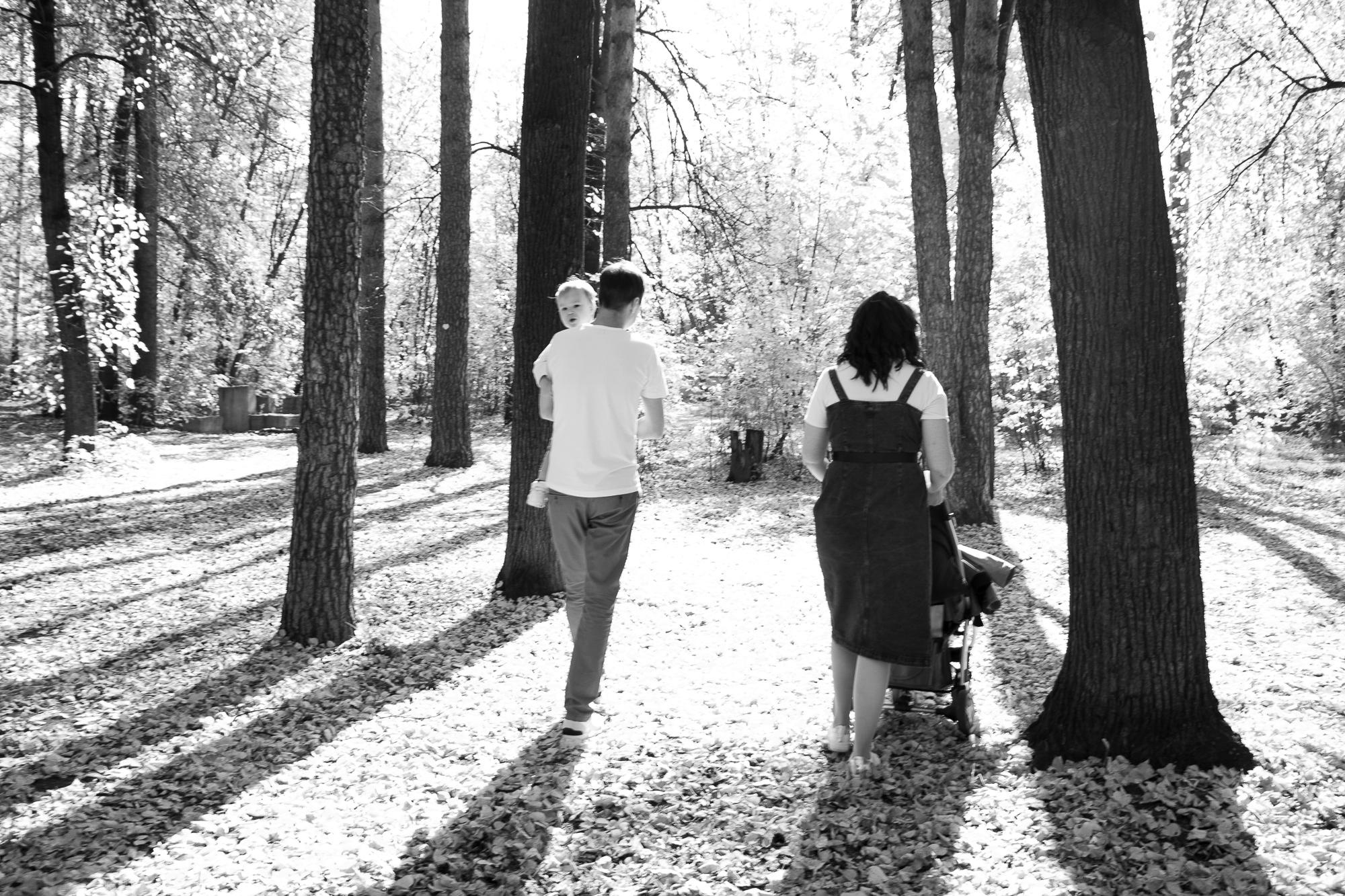 Золотая осень. Мария, Александр и Вова. Фотограф в Екатеринбурге Пойгина Елена