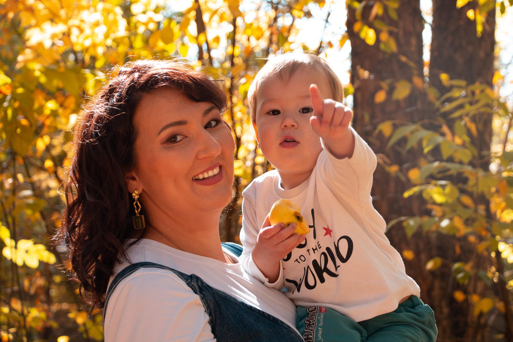 Золотая осень. Мария, Александр и Вова. Фотограф в Екатеринбурге Пойгина Елена