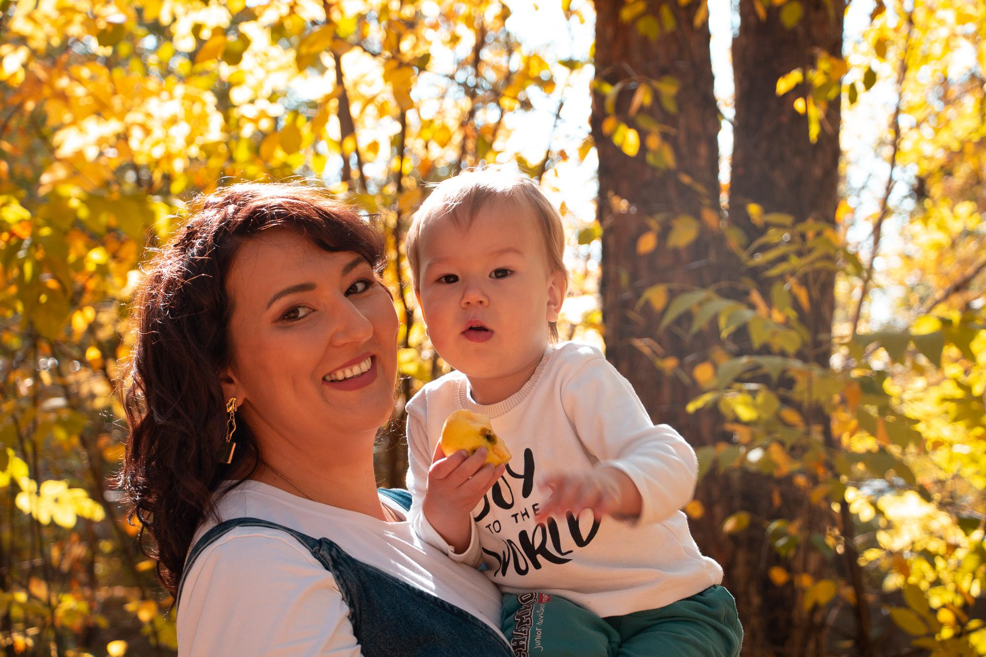Золотая осень. Мария, Александр и Вова. Фотограф в Екатеринбурге Пойгина Елена