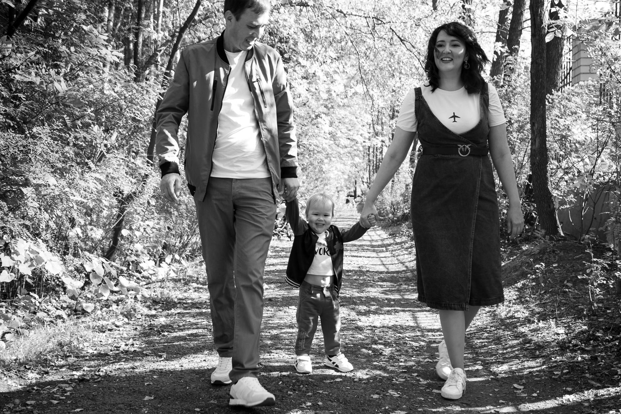 Золотая осень. Мария, Александр и Вова. Фотограф в Екатеринбурге Пойгина Елена