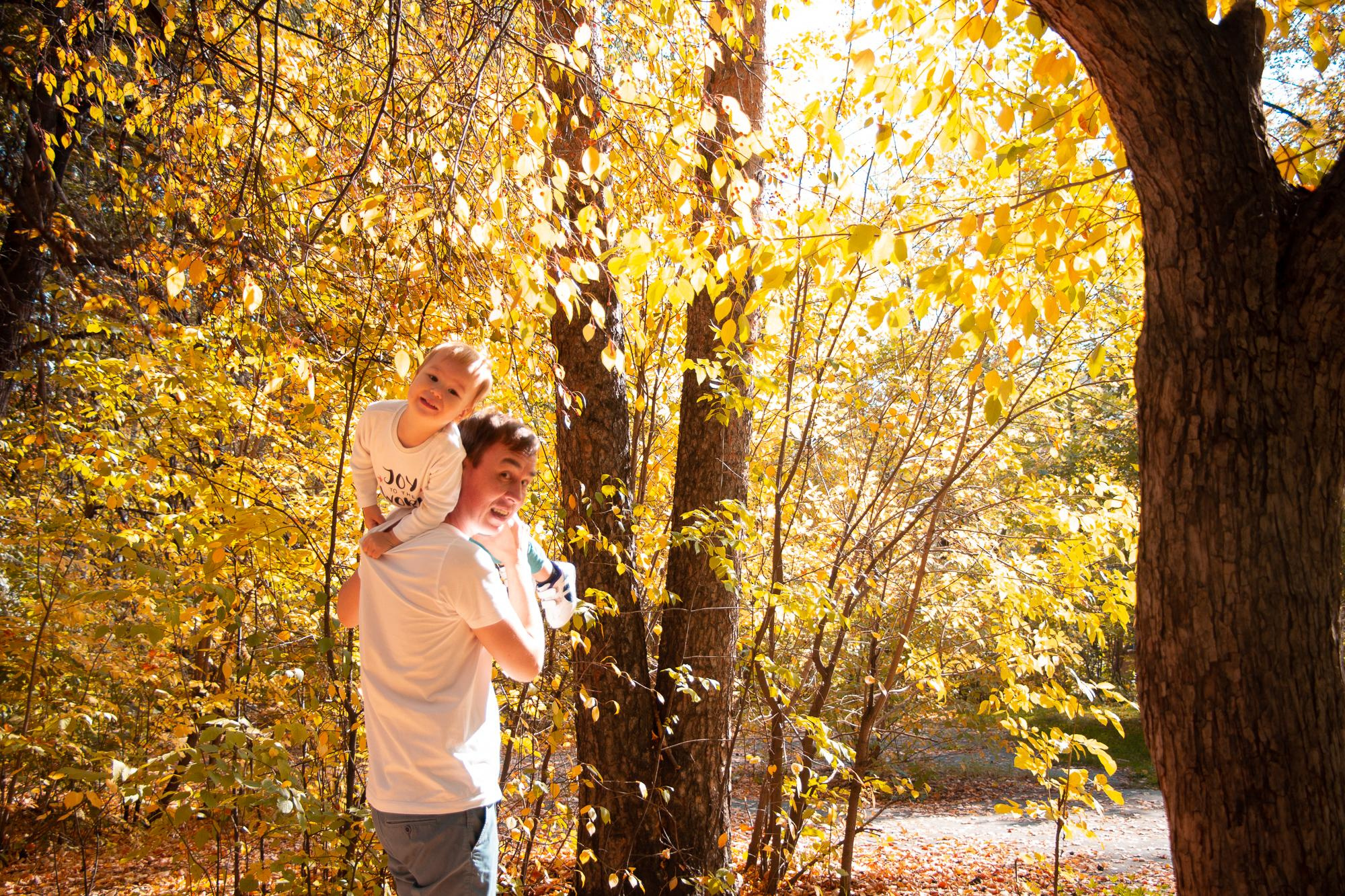 Золотая осень. Мария, Александр и Вова. Фотограф в Екатеринбурге Пойгина Елена