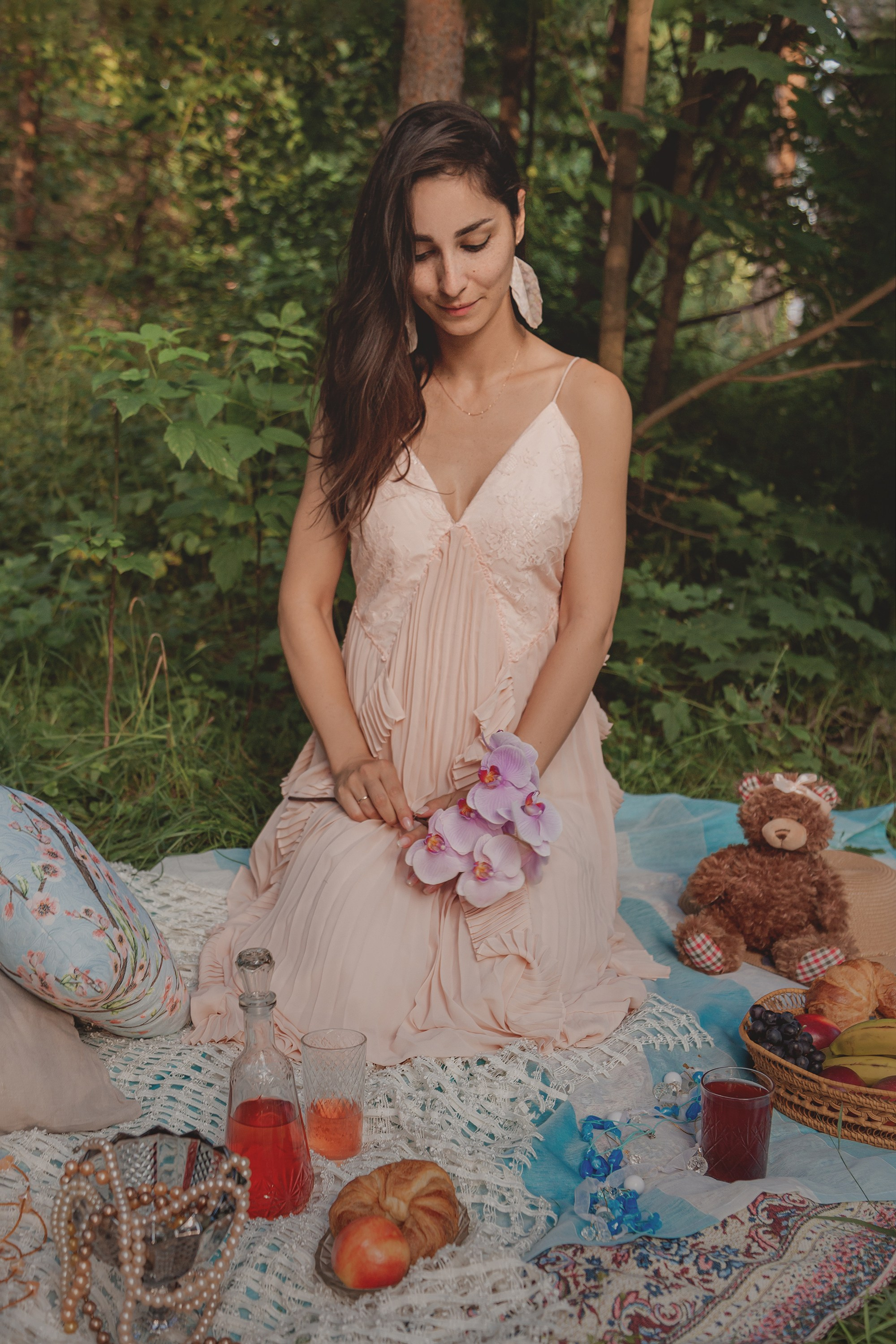 фотограф Анна Добрачёва, Anna Dobracheva, AIDphoto, беременность, озеро, серебренный бор, фотосессия у озера, фотосессия пикник