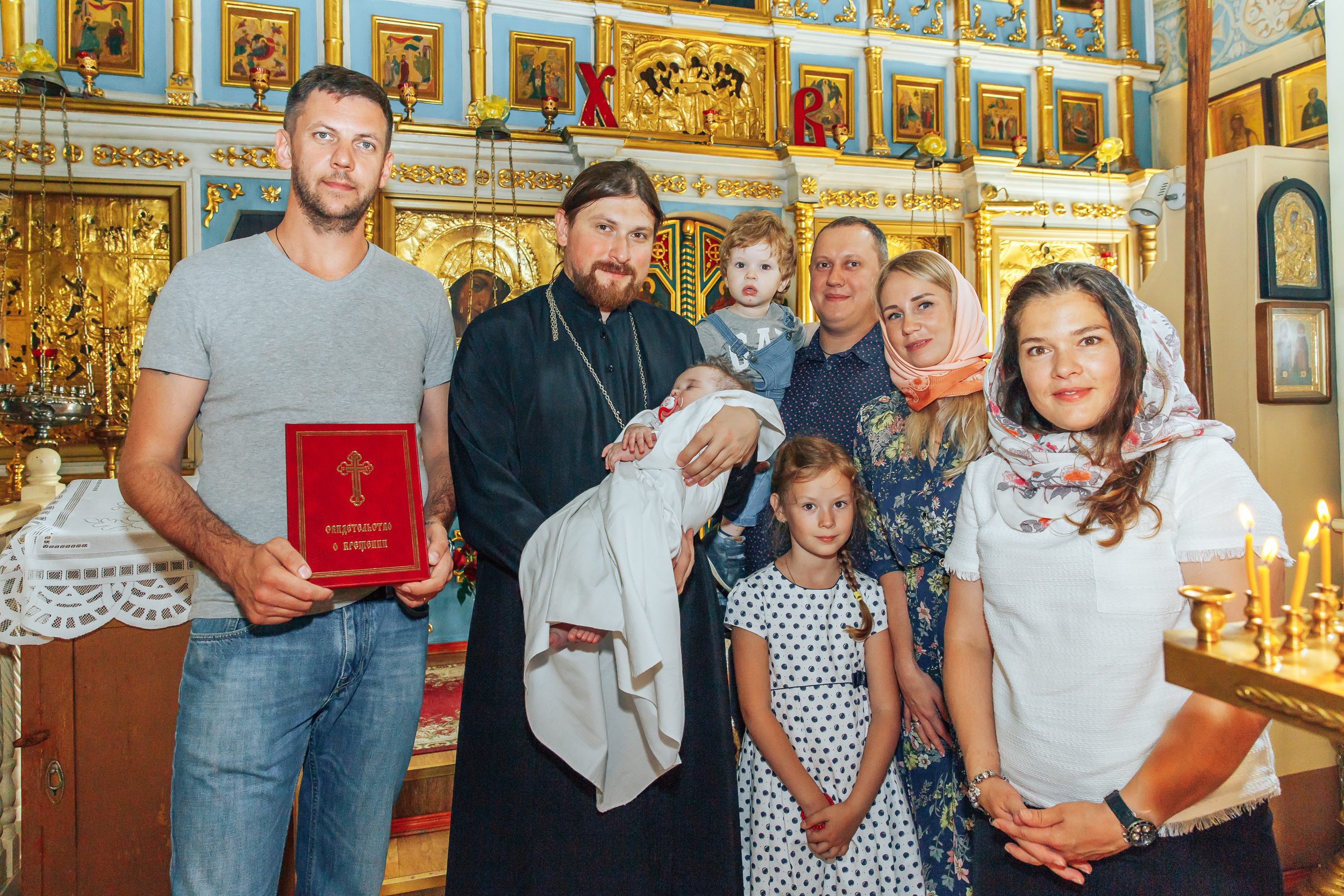 Фотограф на крещение в Ивантеевке в Храме Великомученика и Победоносца