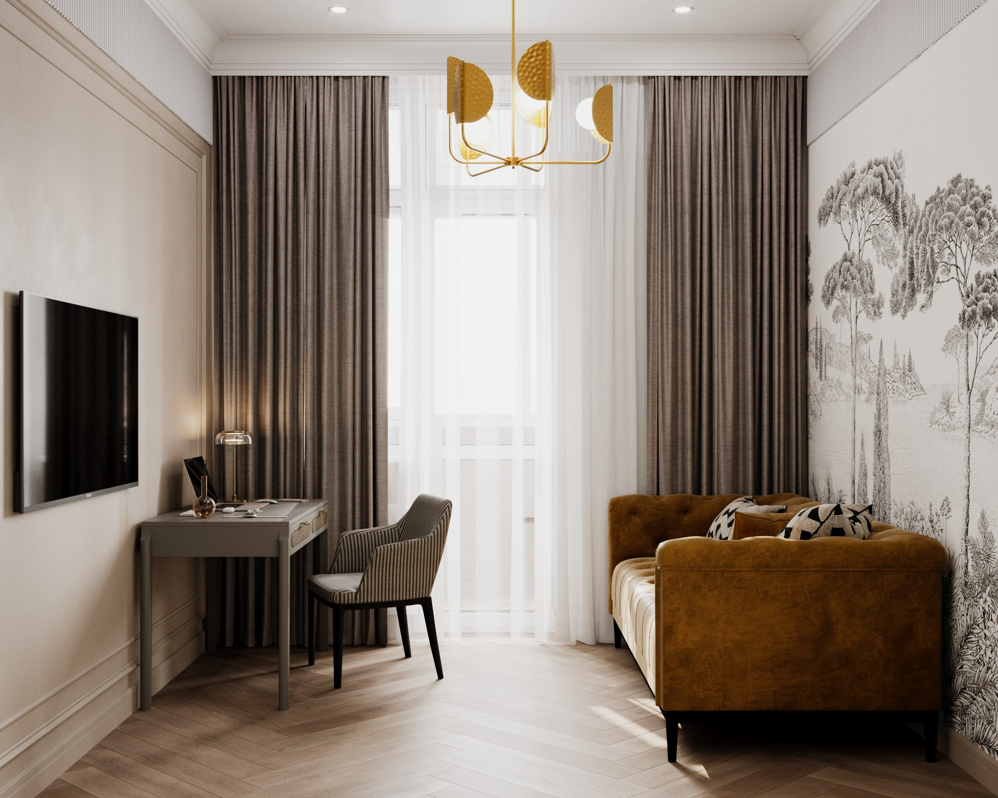 Гостевая комната 1 вариант Финал. Визуализатор Векшина Елена