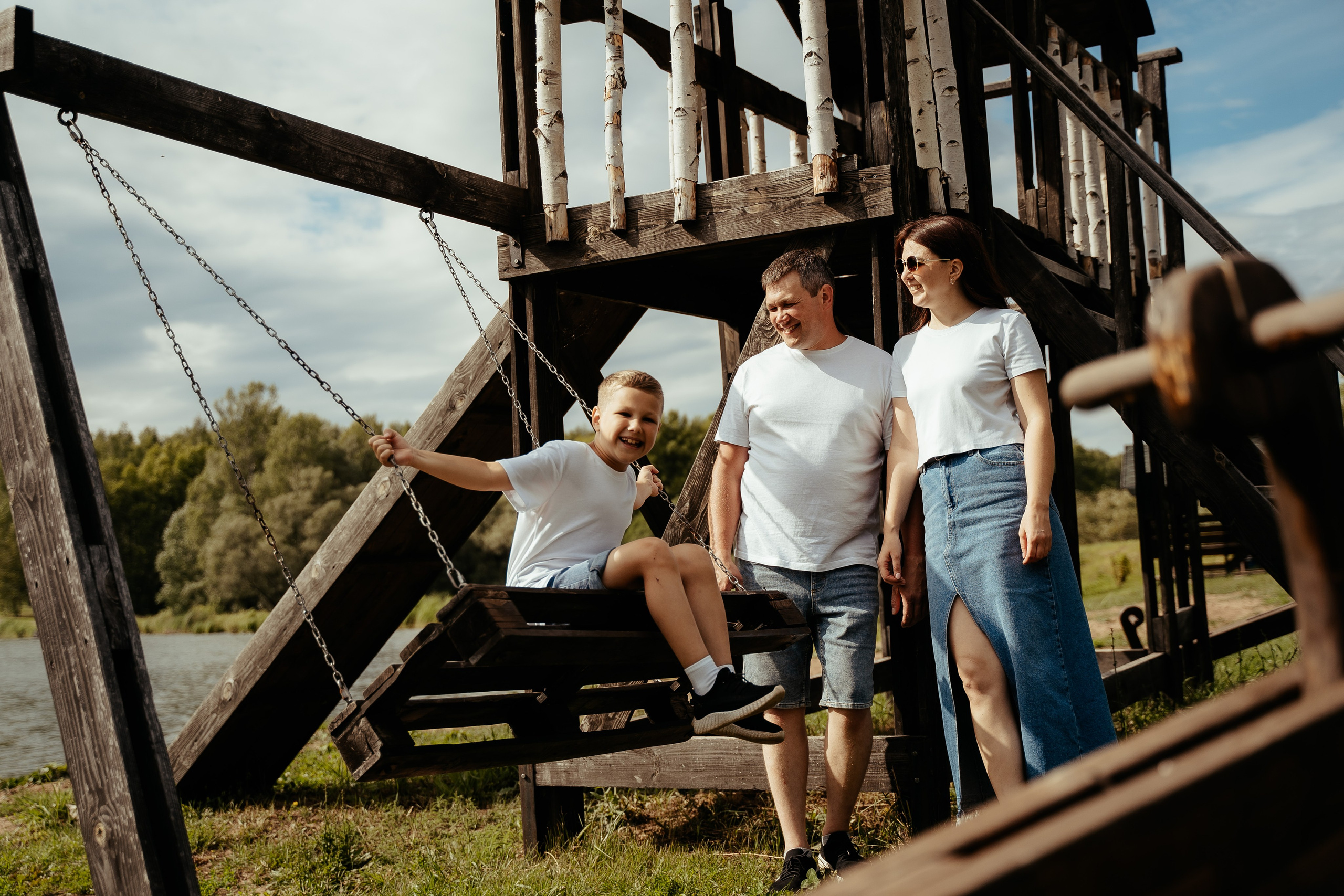 Семейная история в роще берез. Фотограф в городе Бирск Самойлова Екатерина