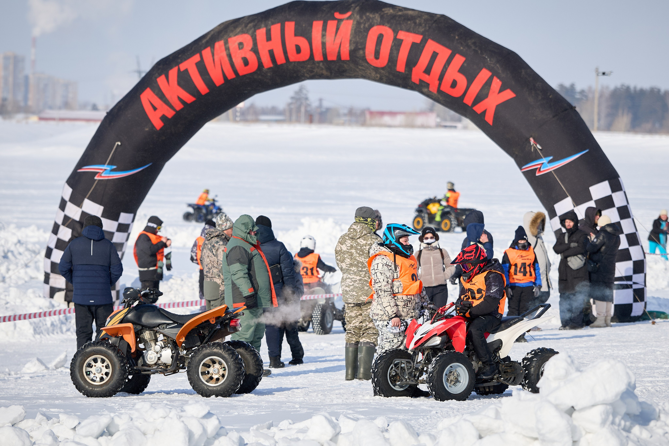 Топим Лёд — 2026. Соревнования на квадроциклах. Фотограф в Новосибирске Алена Скокова