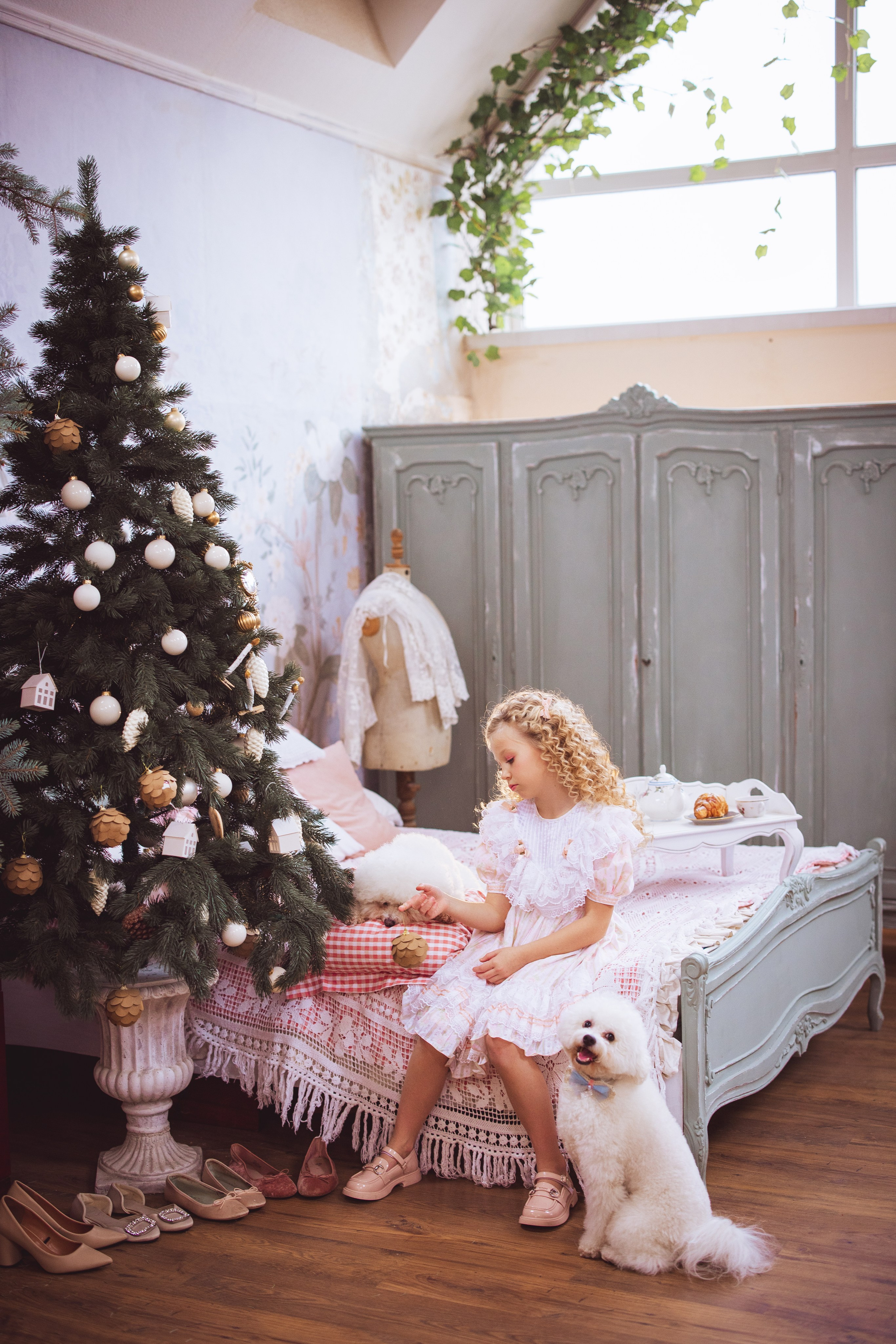 Новогодняя фотосессия в стиле Винтаж. Семейный и детский фотограф в Краснодаре Анна Трашкова