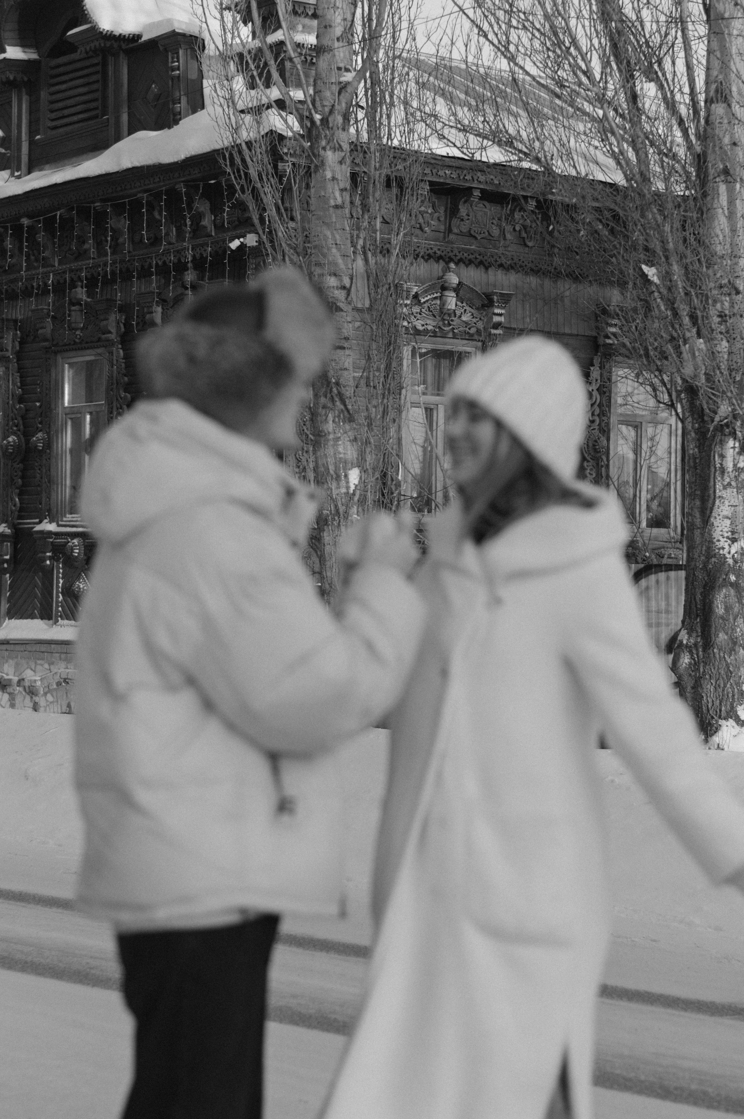 Зимняя лавстори фотосессия на улице. Дарья и Даниил. Портретный и лавстори фотограф в Стерлитамаке Альбина Шарт