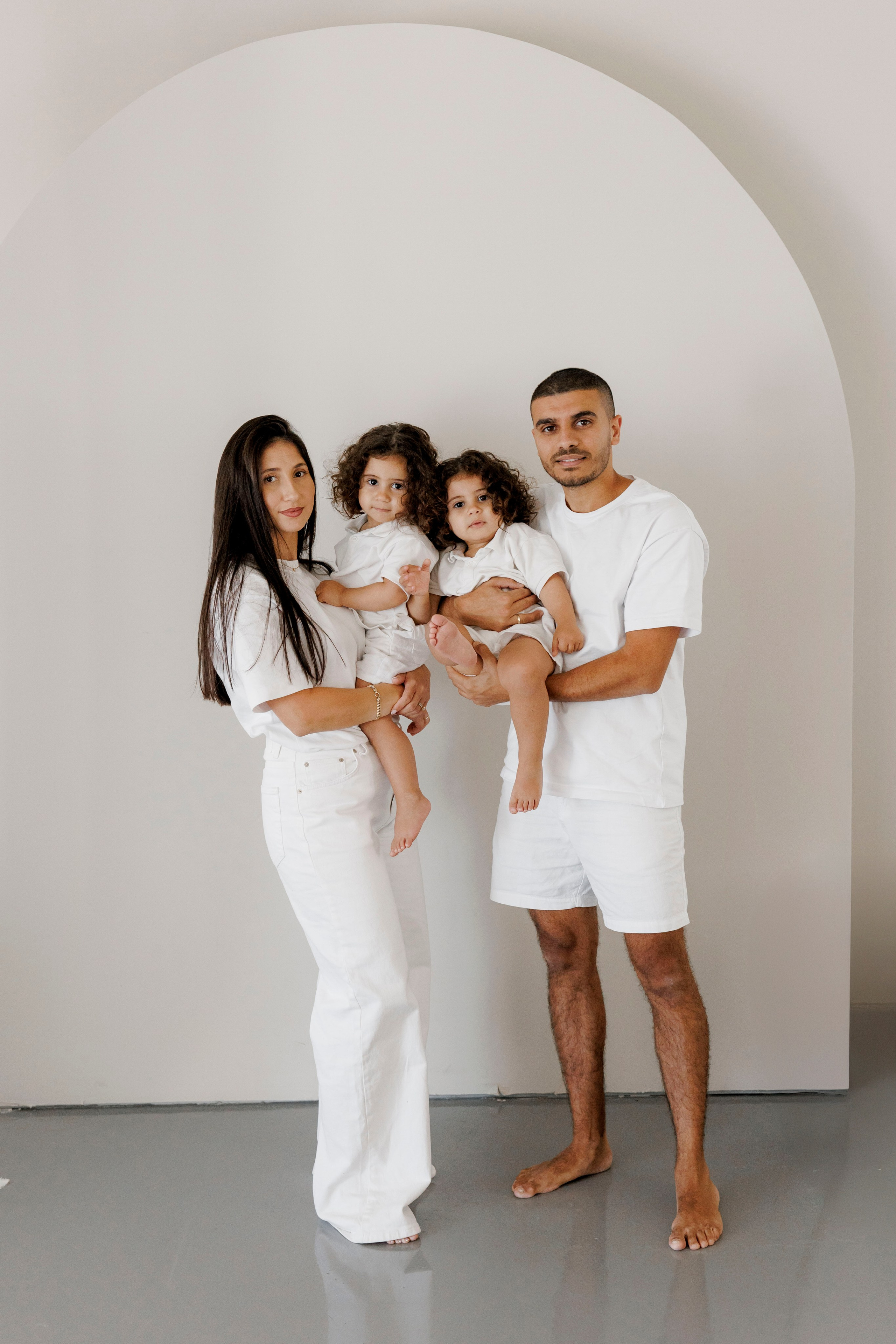 Family photoshoot inside the studio in Hadera. Wedding and family photographer