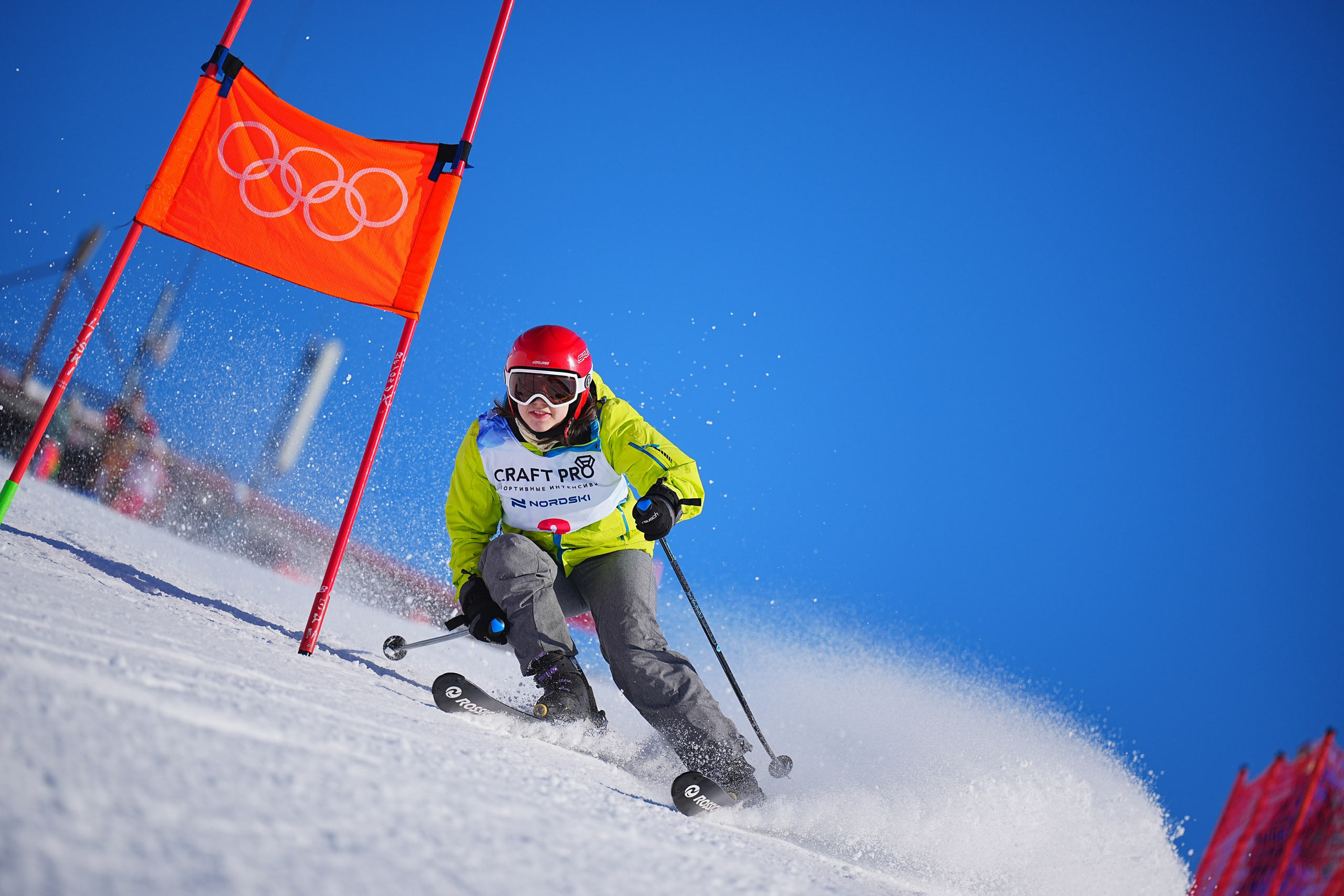 Шуколово. Открытое Первенство МФТИ по горным лыжам. GS, Telemark, 2024. Фотограф Студитский Евгений