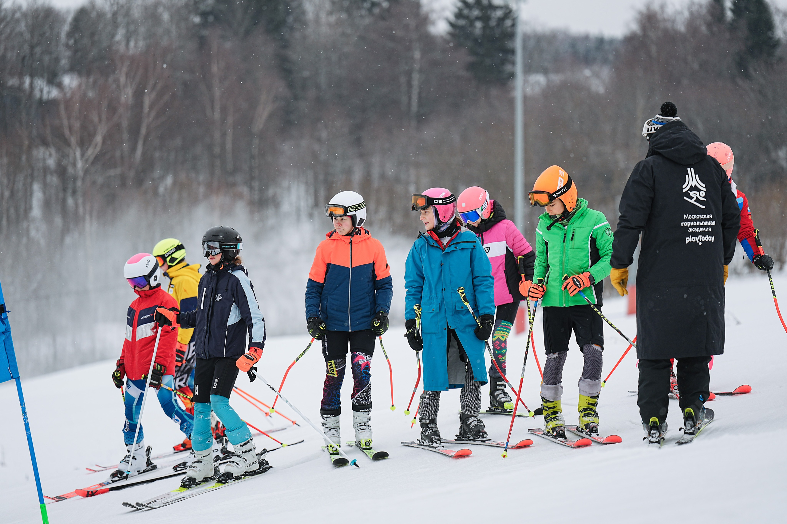 Горные лыжи. Первенство Центрального Федерального Округа. GS U14 Шуколово. Фотограф Студитский Евгений