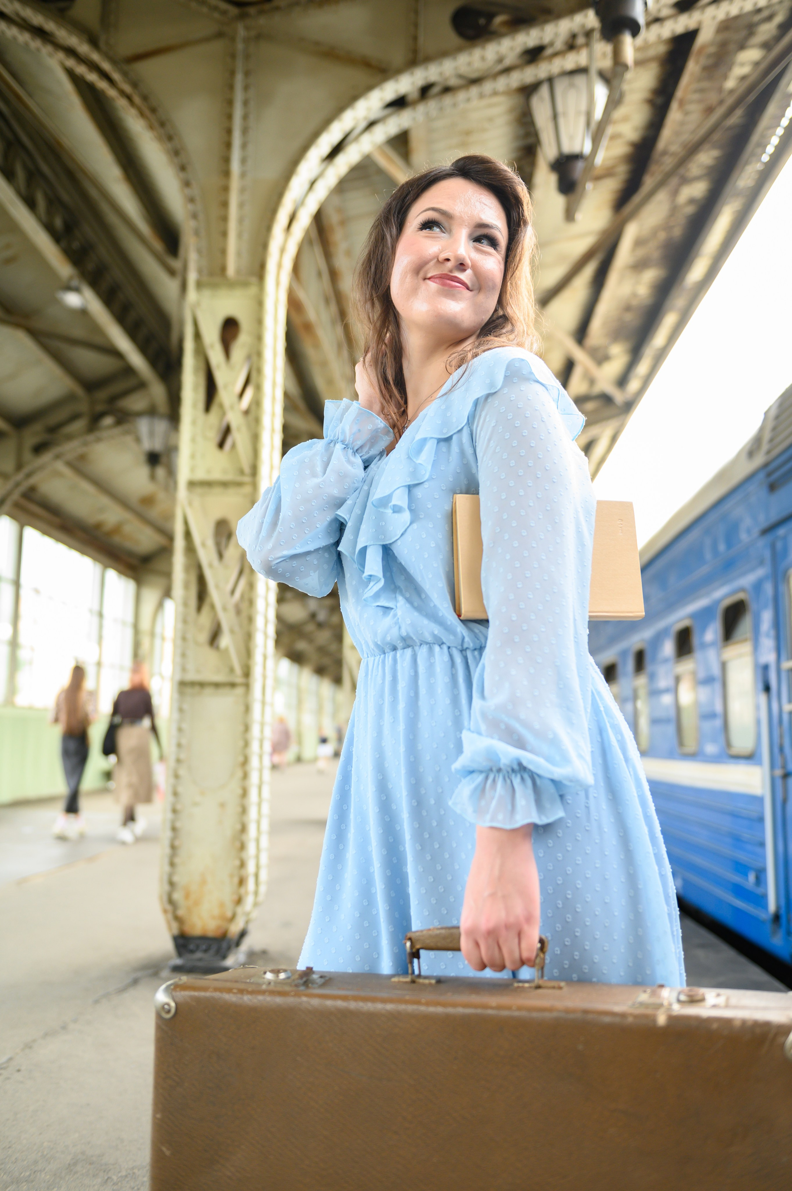 Фотосессия на вокзале. Анна Боровикова, фотограф Пушкино