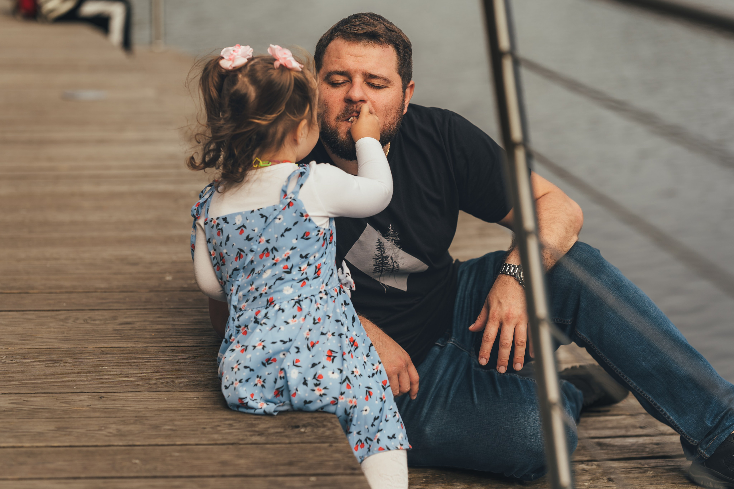 Денис с дочкой, Балашиха, парк Пехорка. Наталья Дукалова фотограф Щелково Королев Пушкино Москва Балашиха