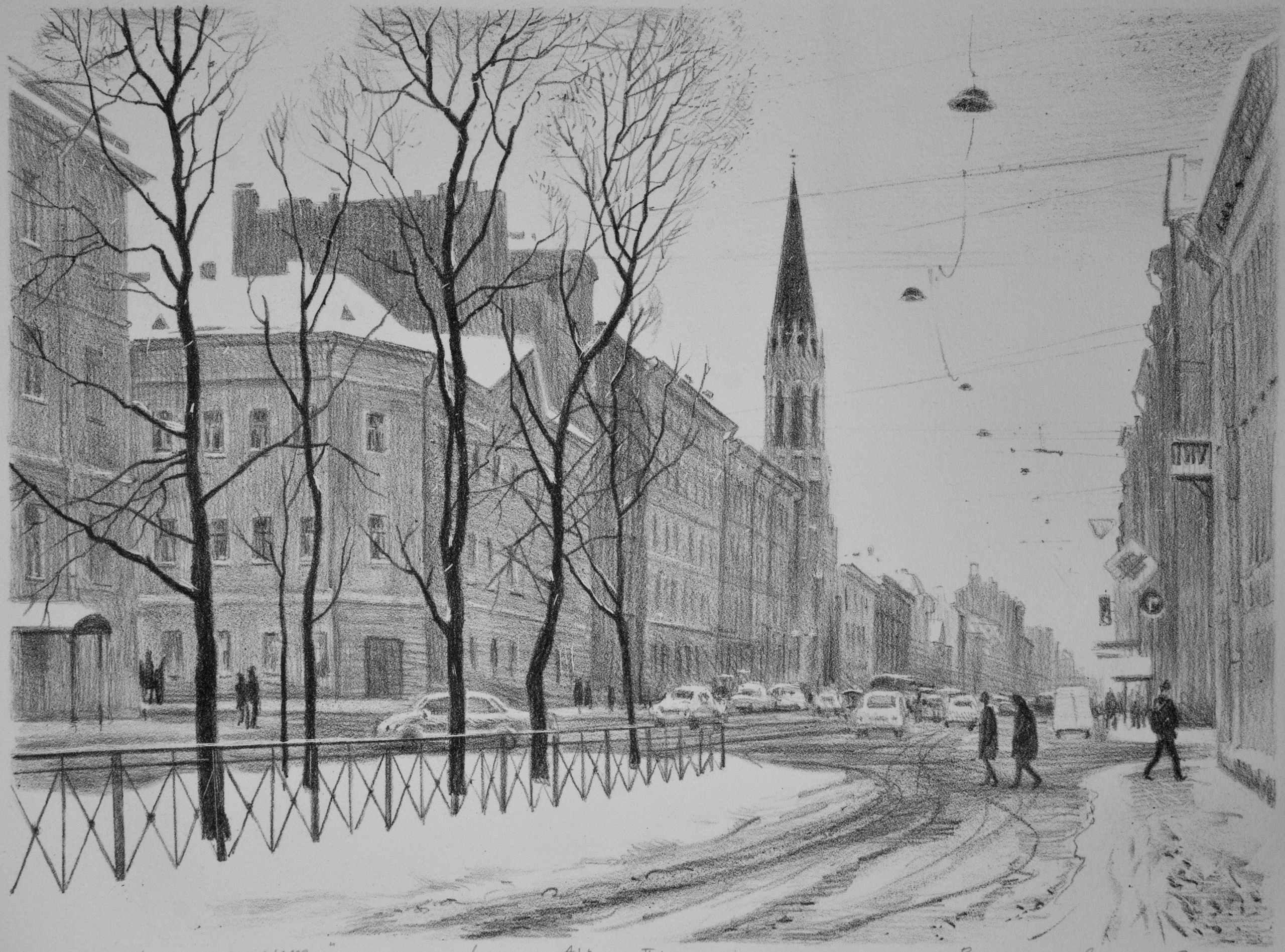 Васильевский остров. Альбом литографий. Ольга Васильева художник в Санкт-Петербурге