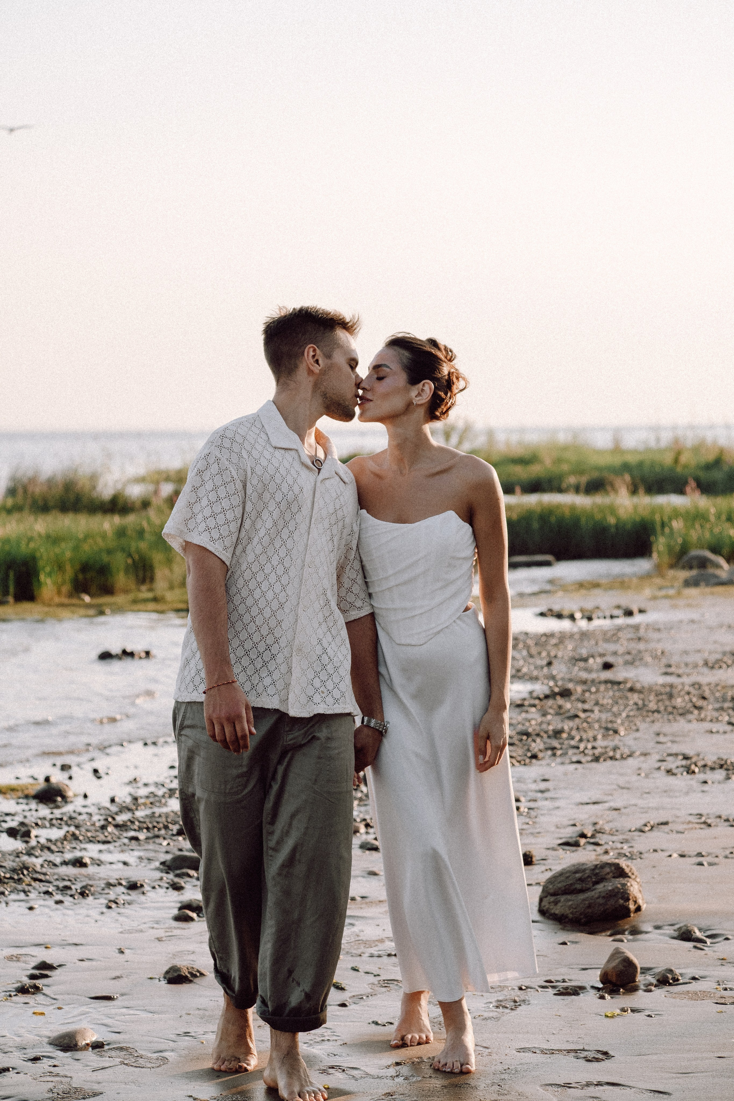 СВАДЕБНАЯ ФОТОСЕССИЯ ВЫЕЗДНОЙ ЦЕРЕМОНИИ (ФИНСКИЙ ЗАЛИВ). Профессиональный фотограф, Санкт-Петербург — Виктория Богомолова