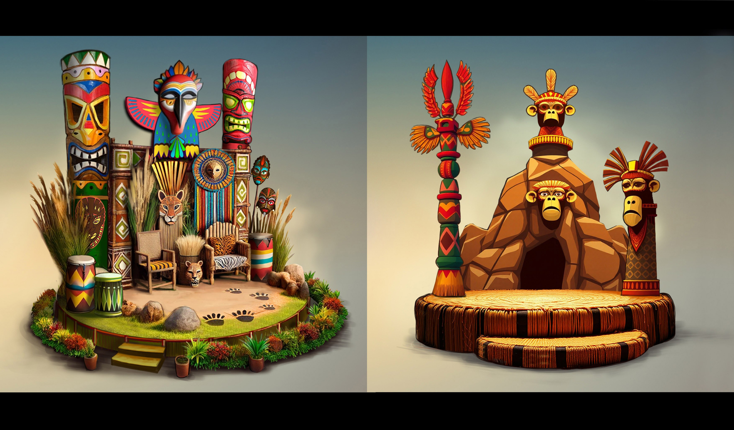 THEMED PARK. Munina Dina. Set design portfolio