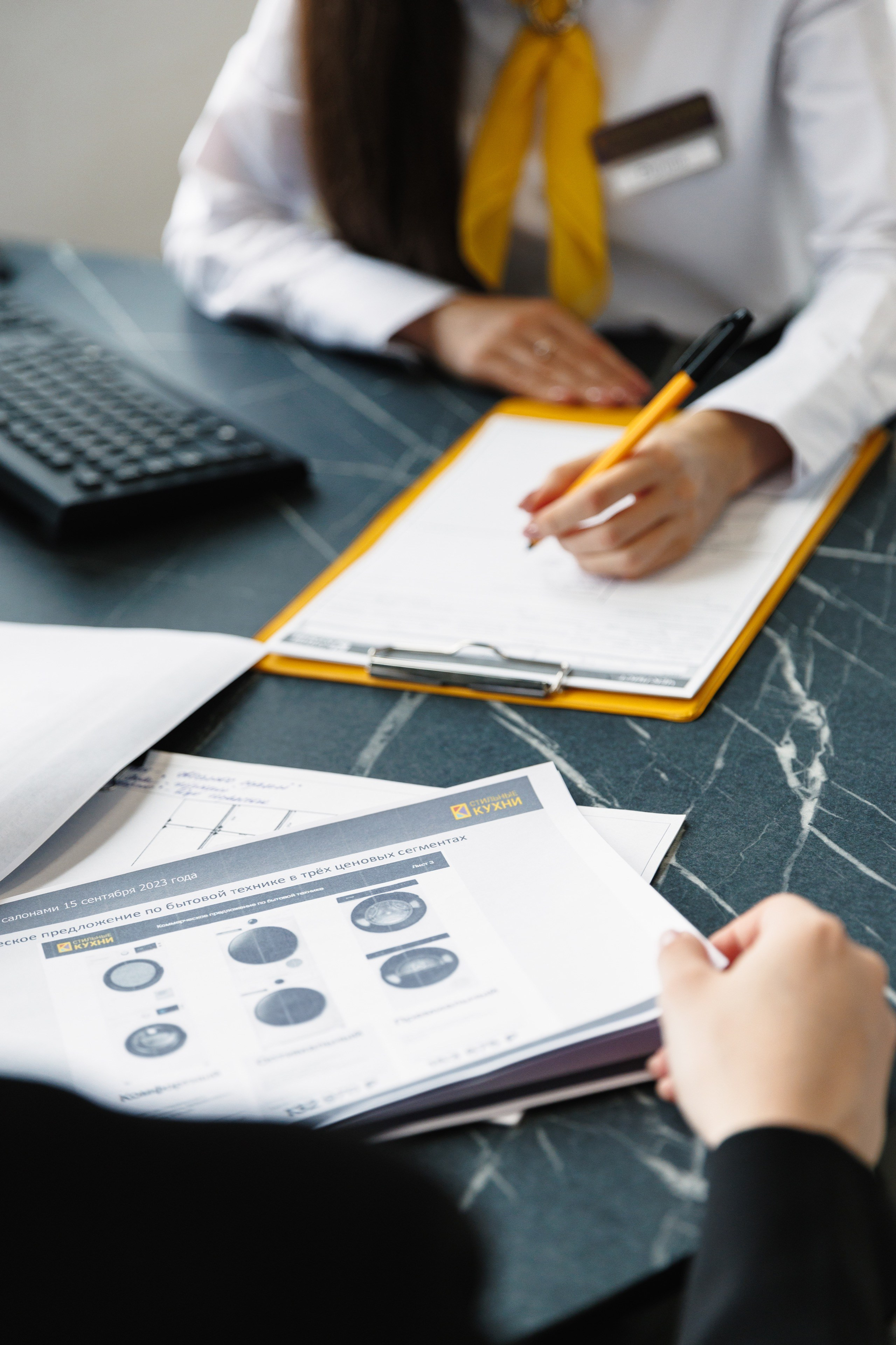 The company's exhibition center Stylish kitchens and interiors. Commercial photographer | Anton Ermakov