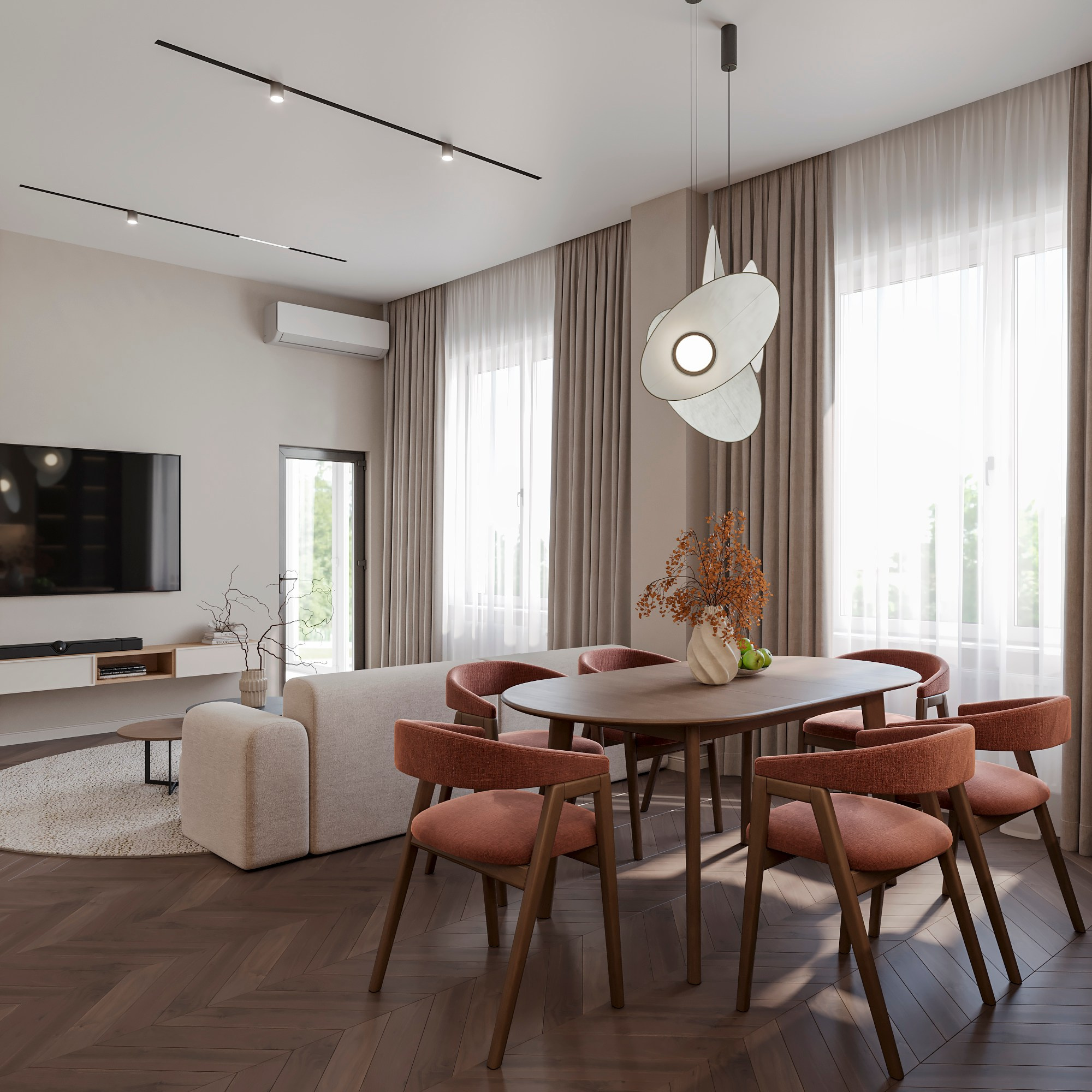 Пентхаус 170 м². Студия дизайна