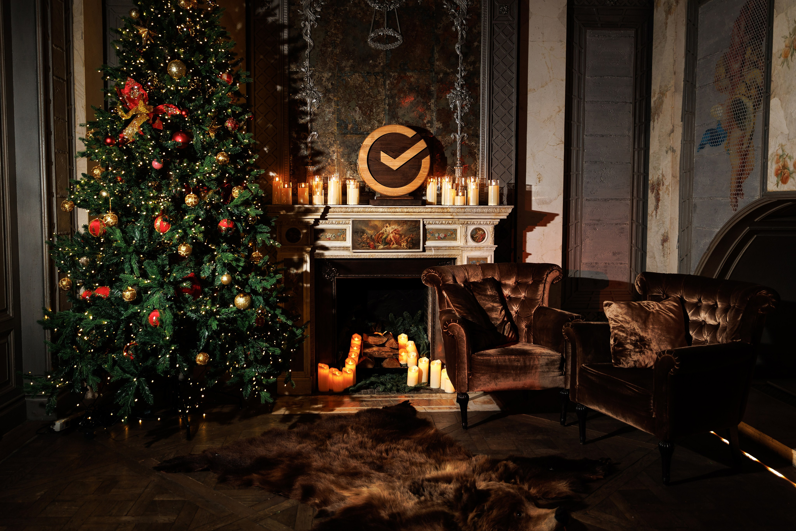 Новогодний ужин Сбер