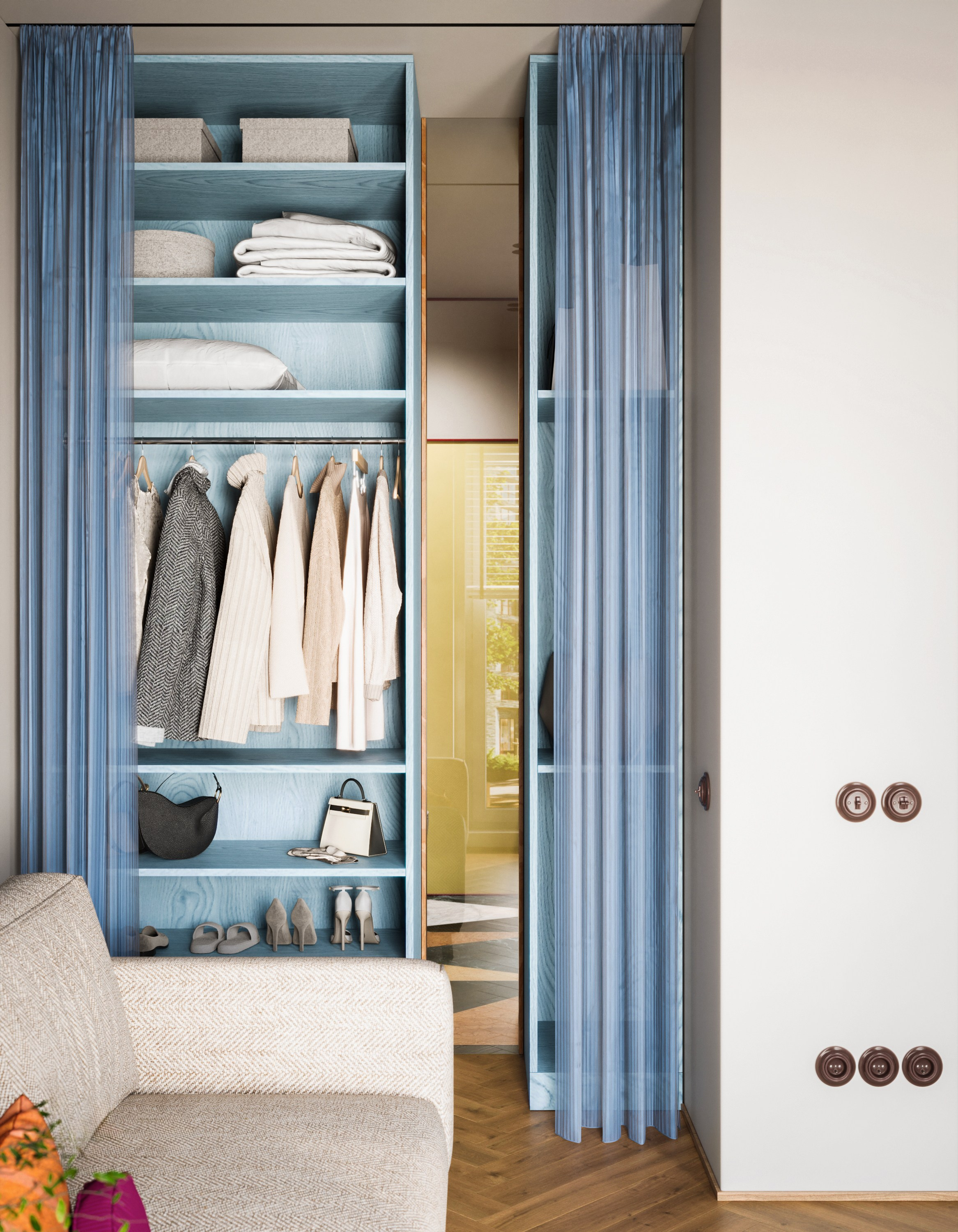 Дизайн-проект квартиры-студии (ЖК Среда на Лобачевского). KSYUSCHENKA — дизайн интерьеров в Москве, Петербурге и по всему миру