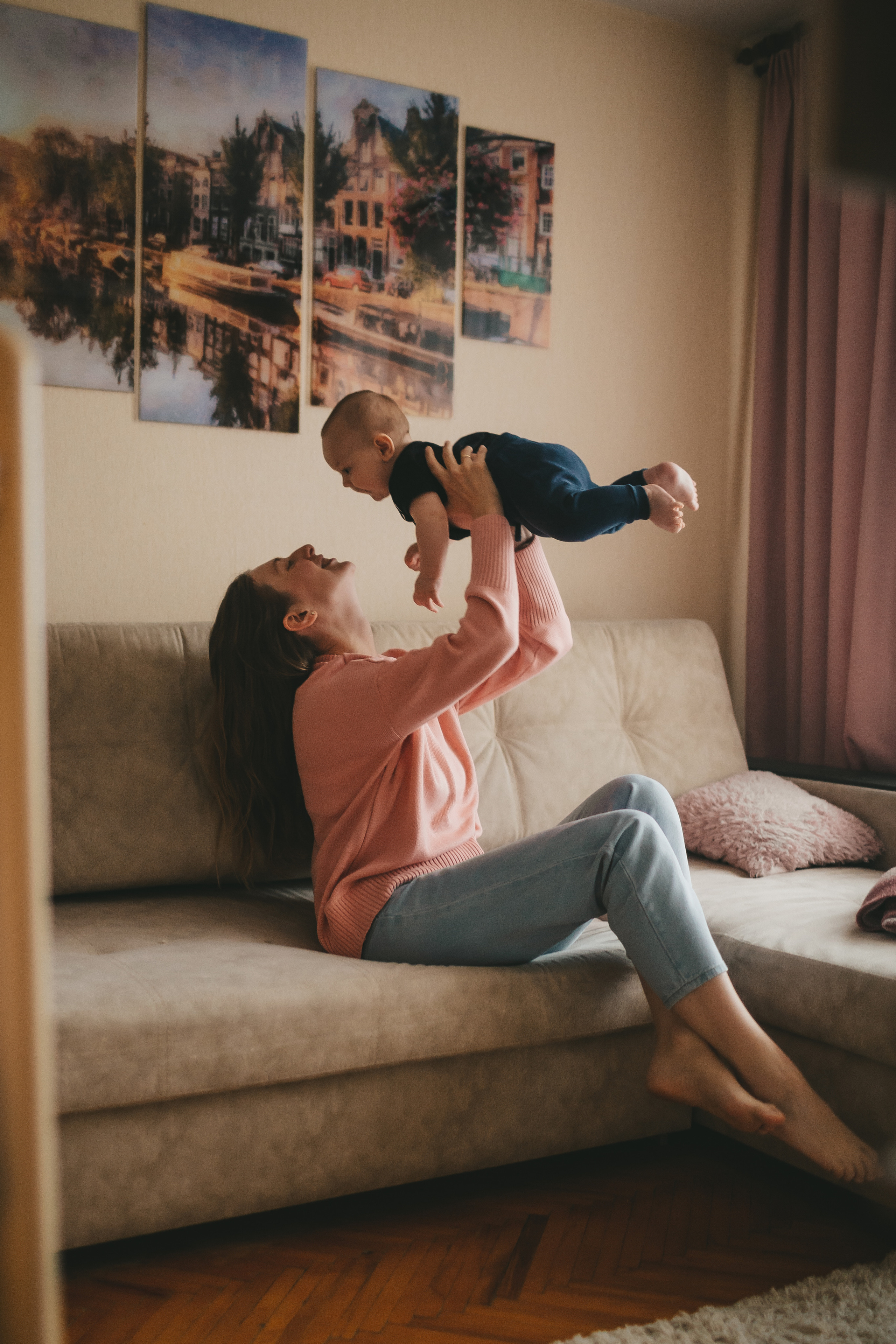 Настя и Вова (домашняя фотосессия). Семейный и детский фотограф и видеограф в Москве, Дрокина Наталья
